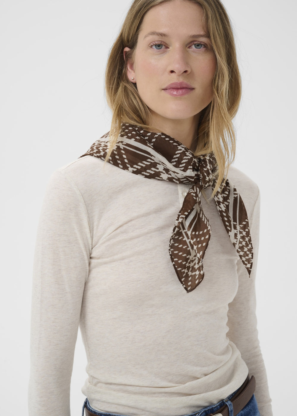 BROWN CHECK PRINT