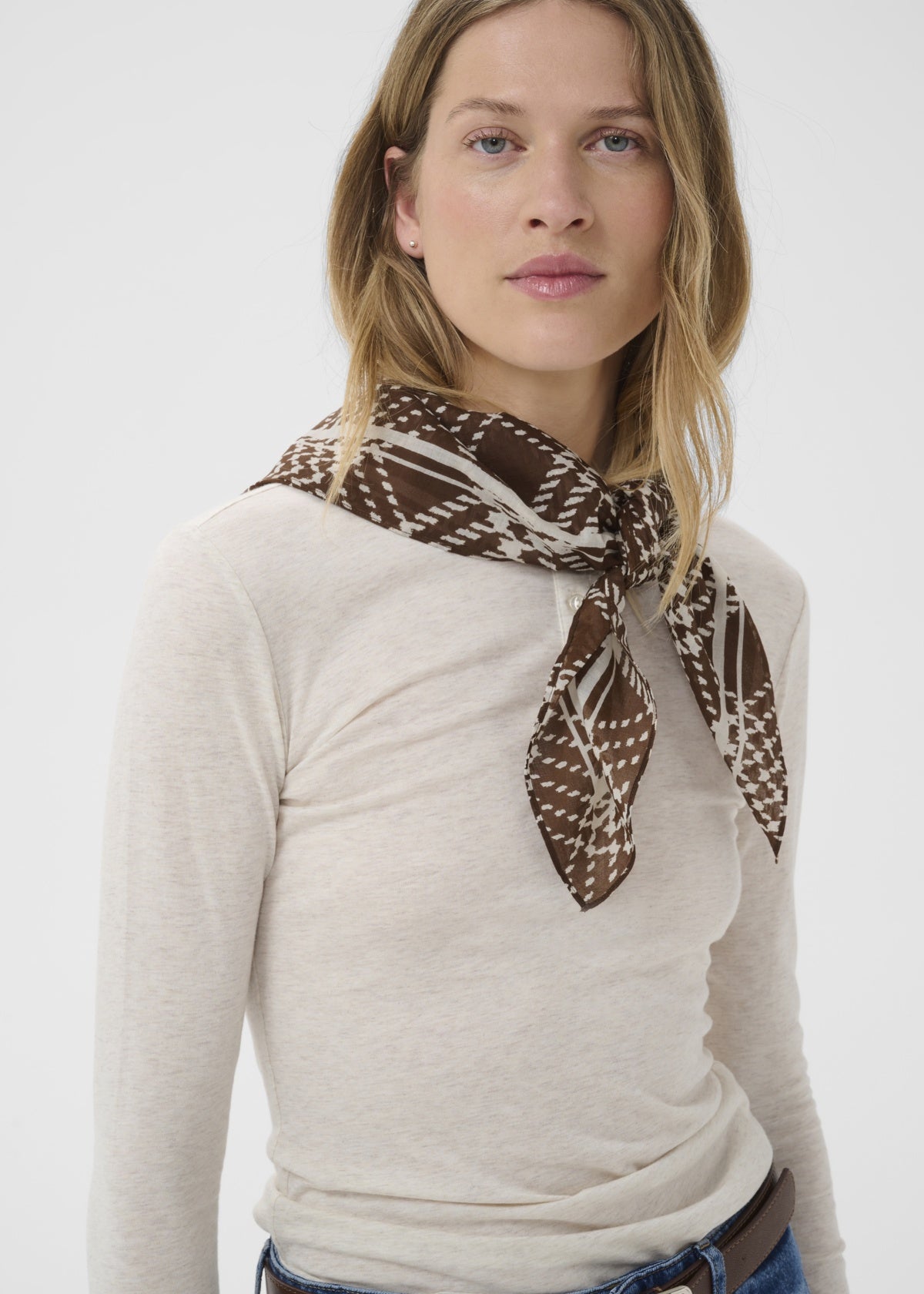 BROWN CHECK PRINT