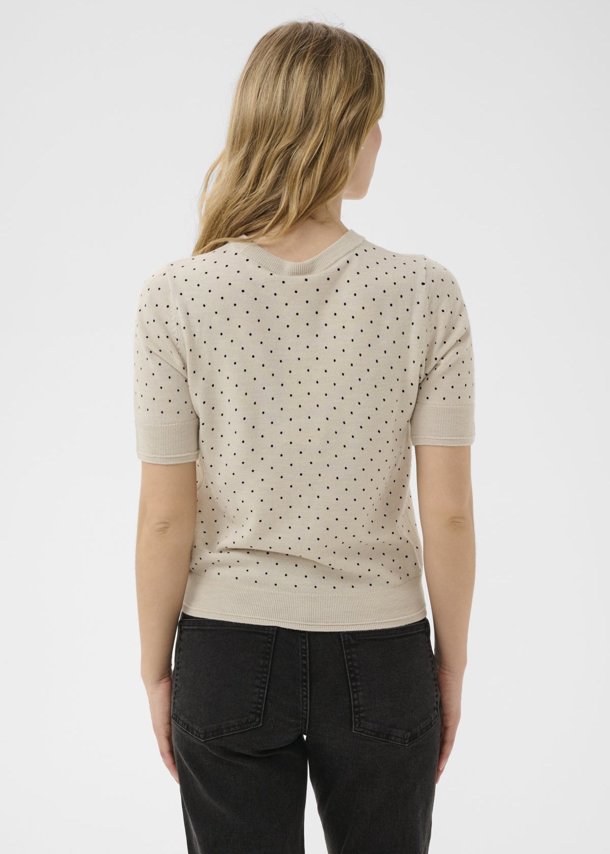 NATURAL /NAVY DOT