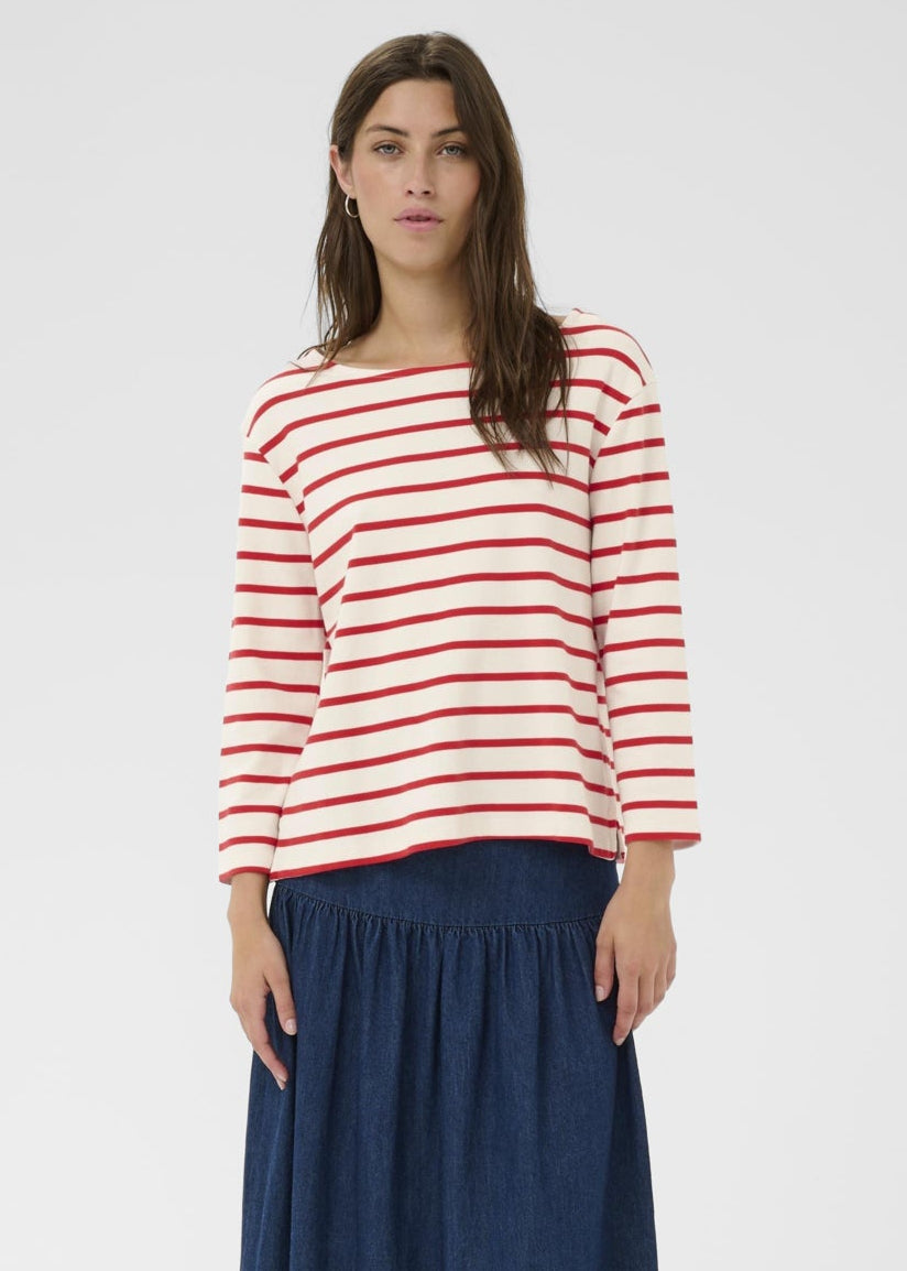 POPPY RED STRIPE