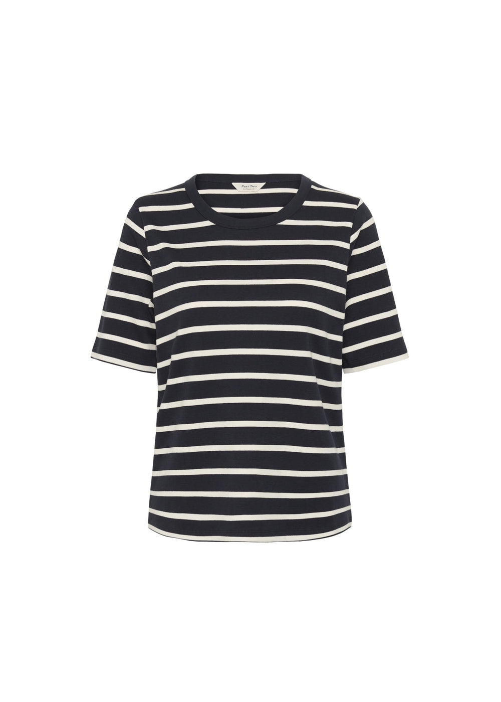 NAVY EGGNOG STRIPE