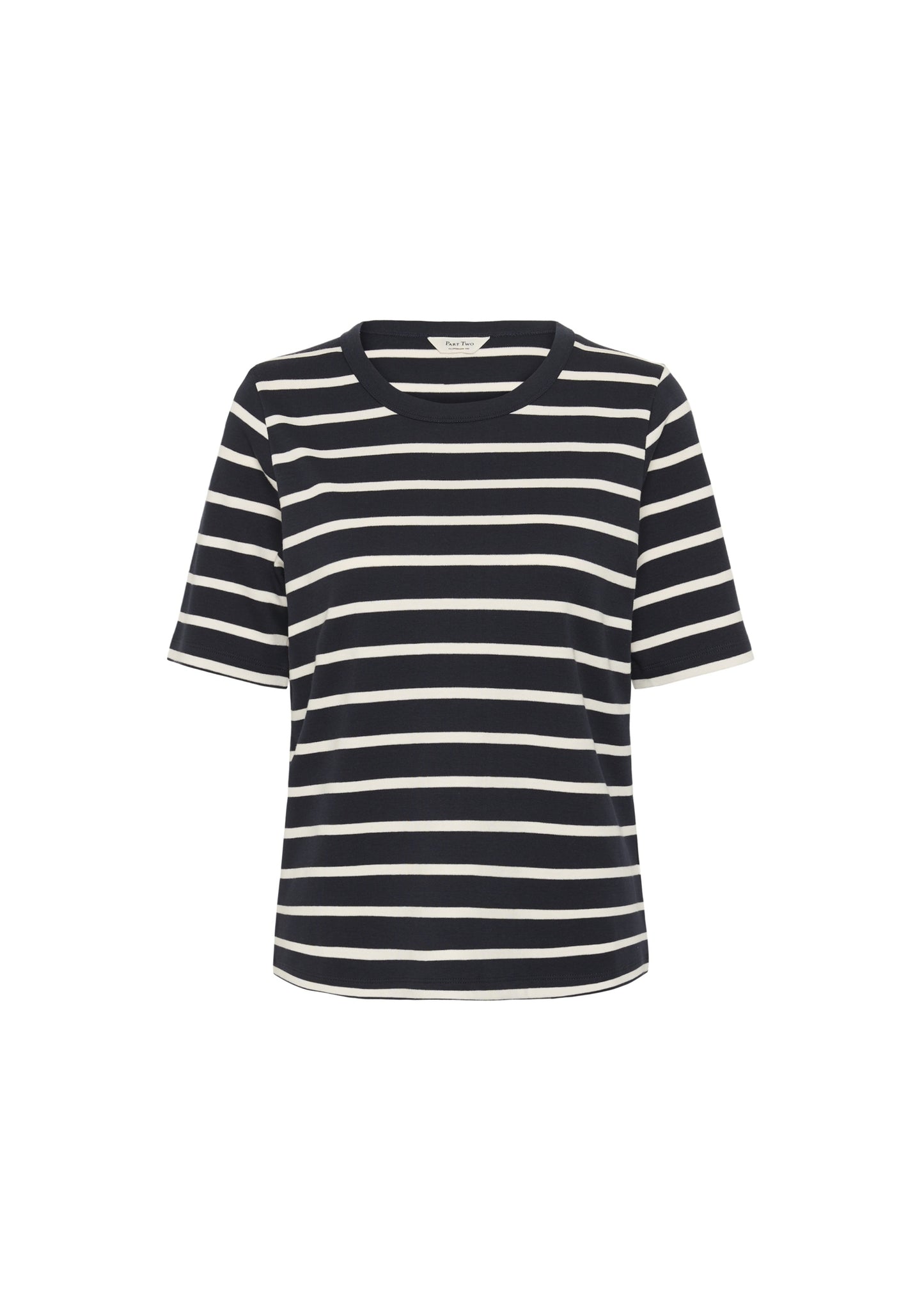 NAVY EGGNOG STRIPE