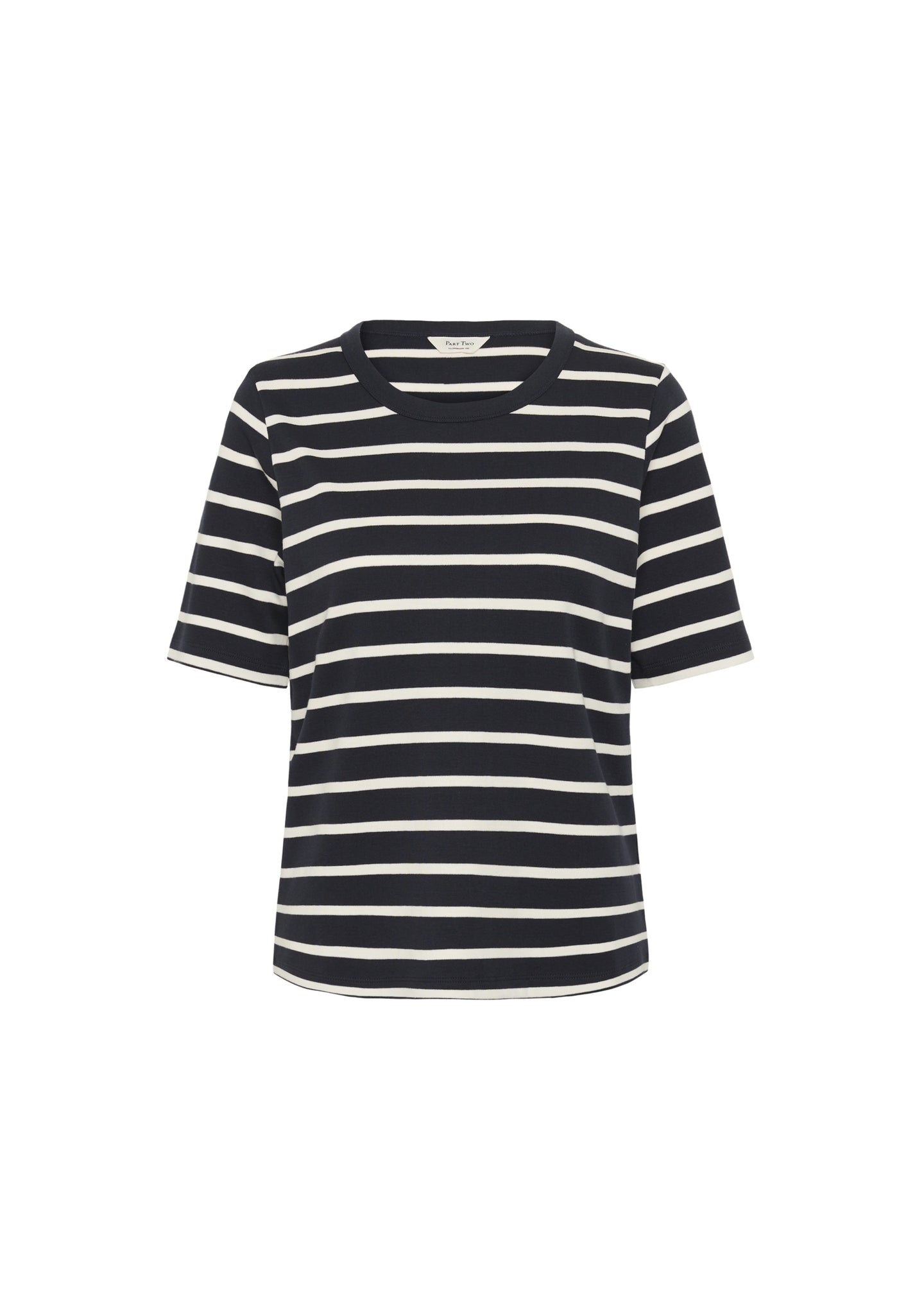 NAVY EGGNOG STRIPE
