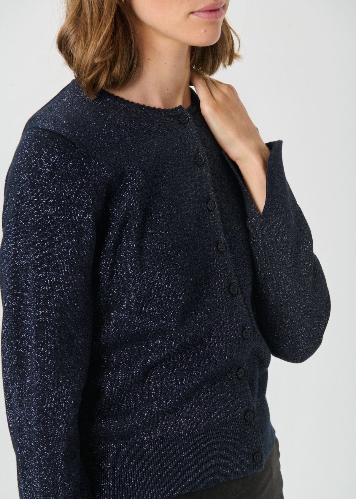 DARK NAVY WITH LUREX