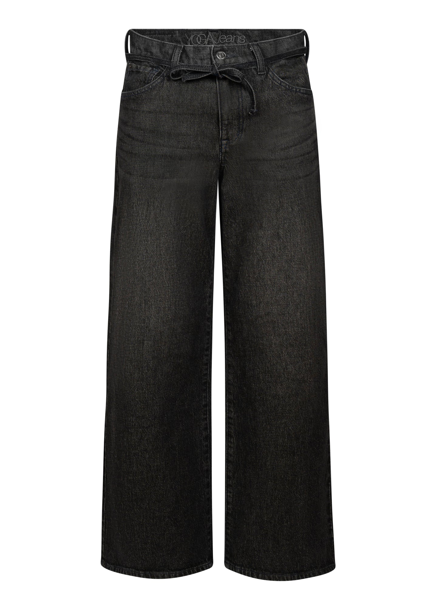 Yoga - Lily Wide Belt High Rise Jean - Stone