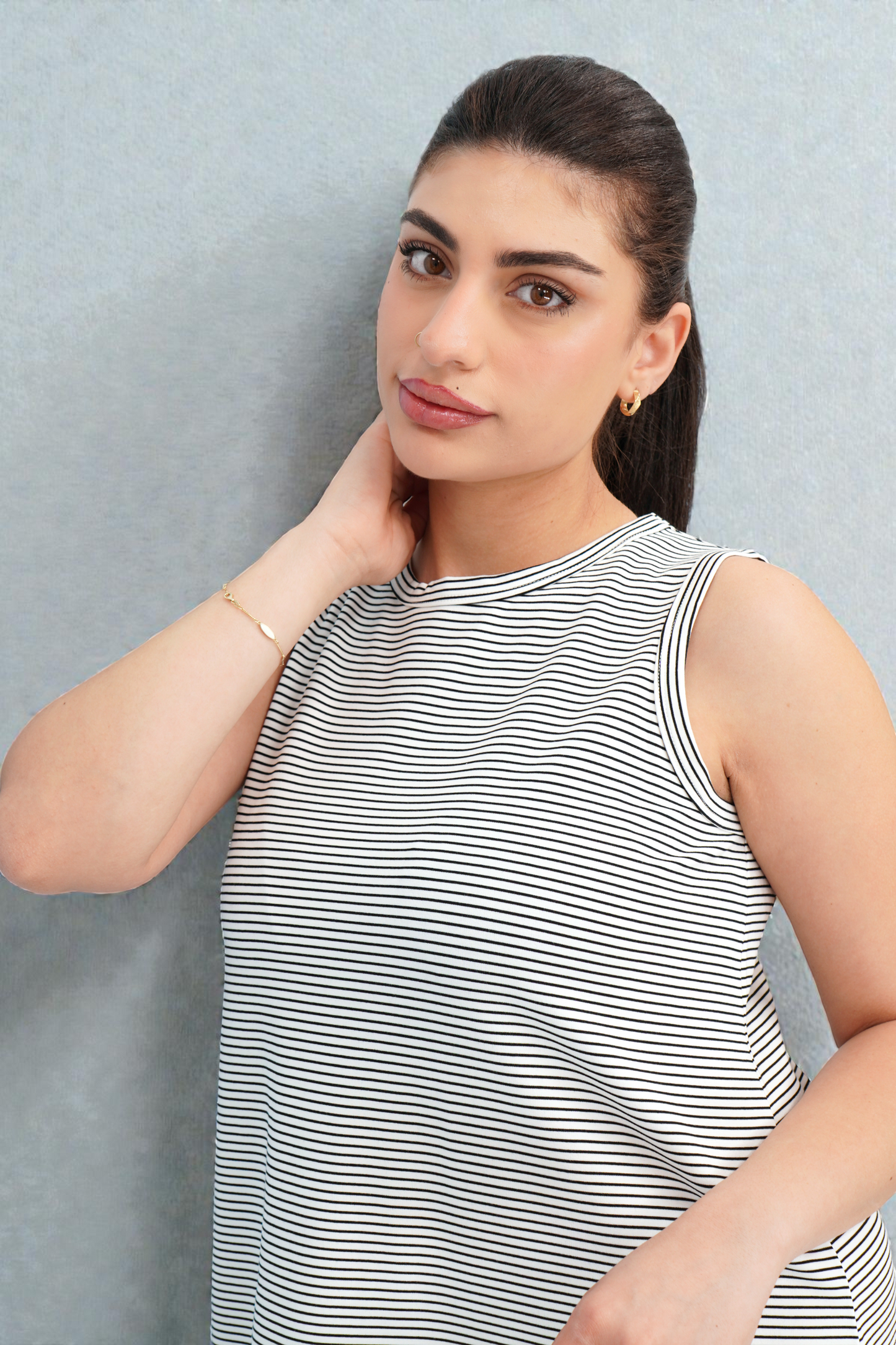 Shepherd's - Ponte Rachel Tank Dress Stripe - Limited Edition