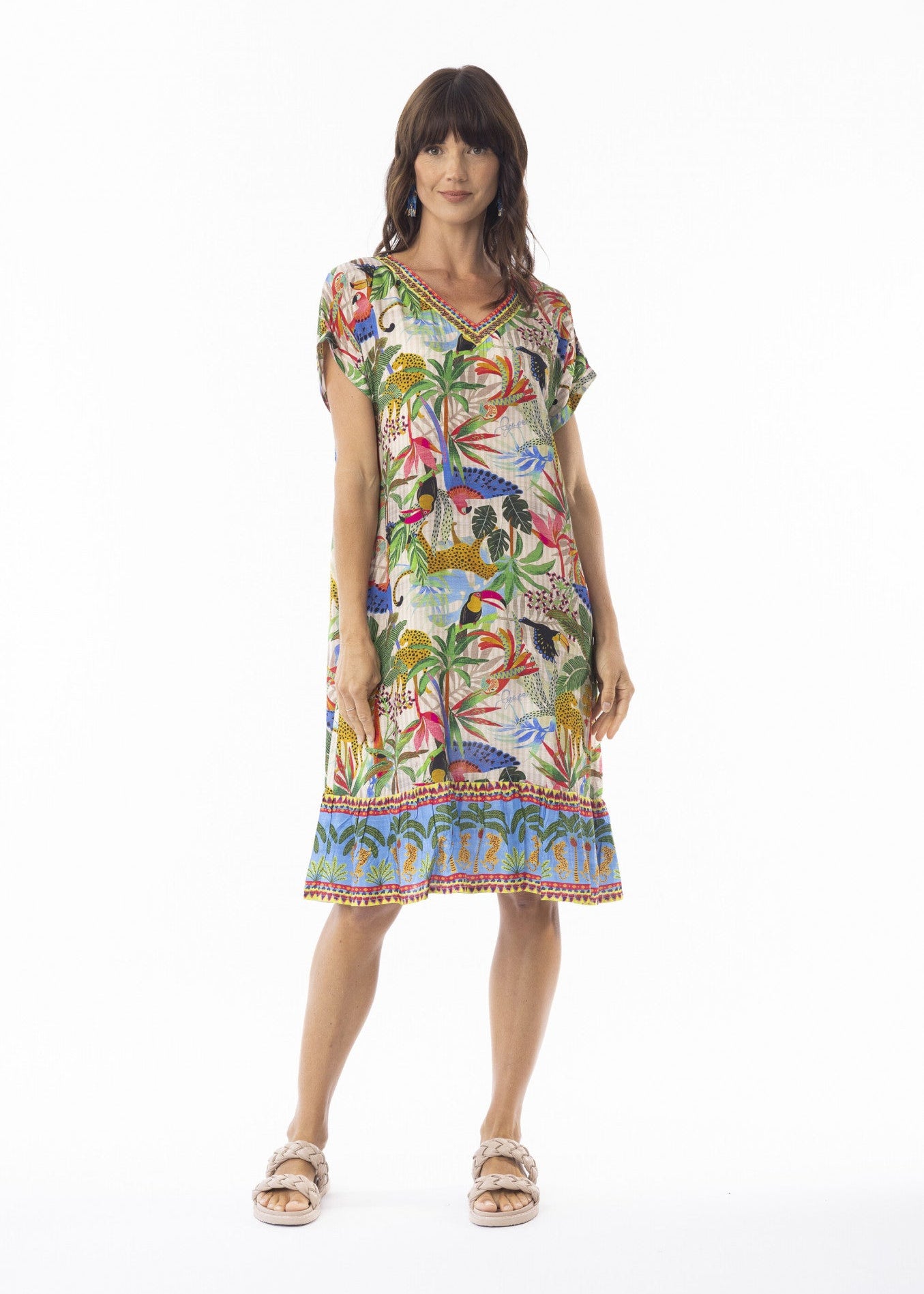 Escape by Orientique  - Dani v neck  Dress