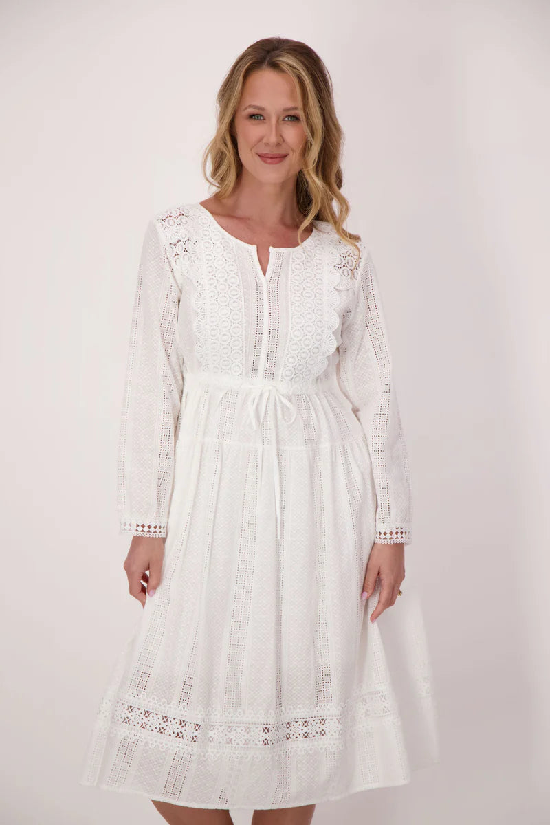 Gabby Isabella - Eyelet Cotton Dress
