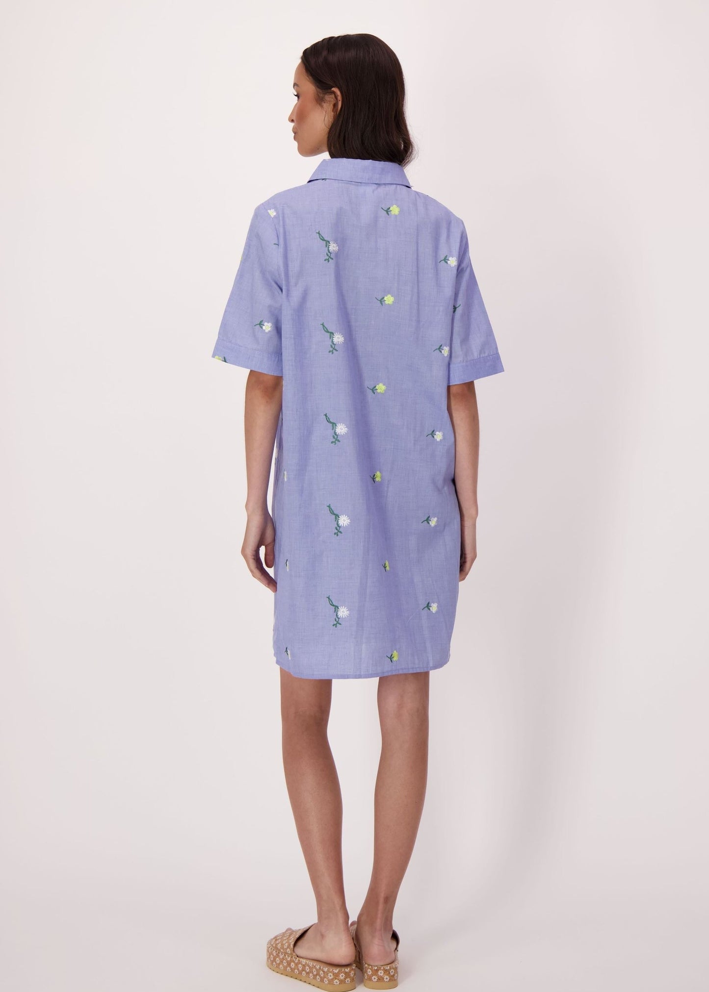 Gabby Isabella - Daisy Embroidered Cotton Tunic Dress - SALE