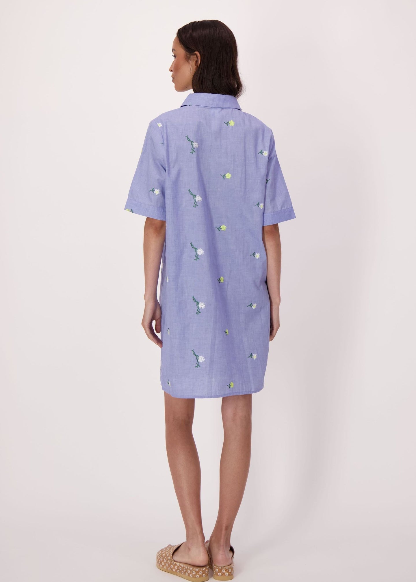 Gabby Isabella - Daisy Embroidered Cotton Tunic Dress - SALE