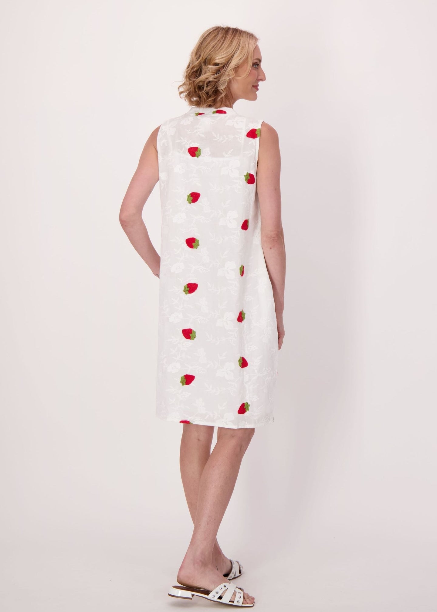 Gabby Isabella - Strawberries Jacquard Cotton Dress - SALE