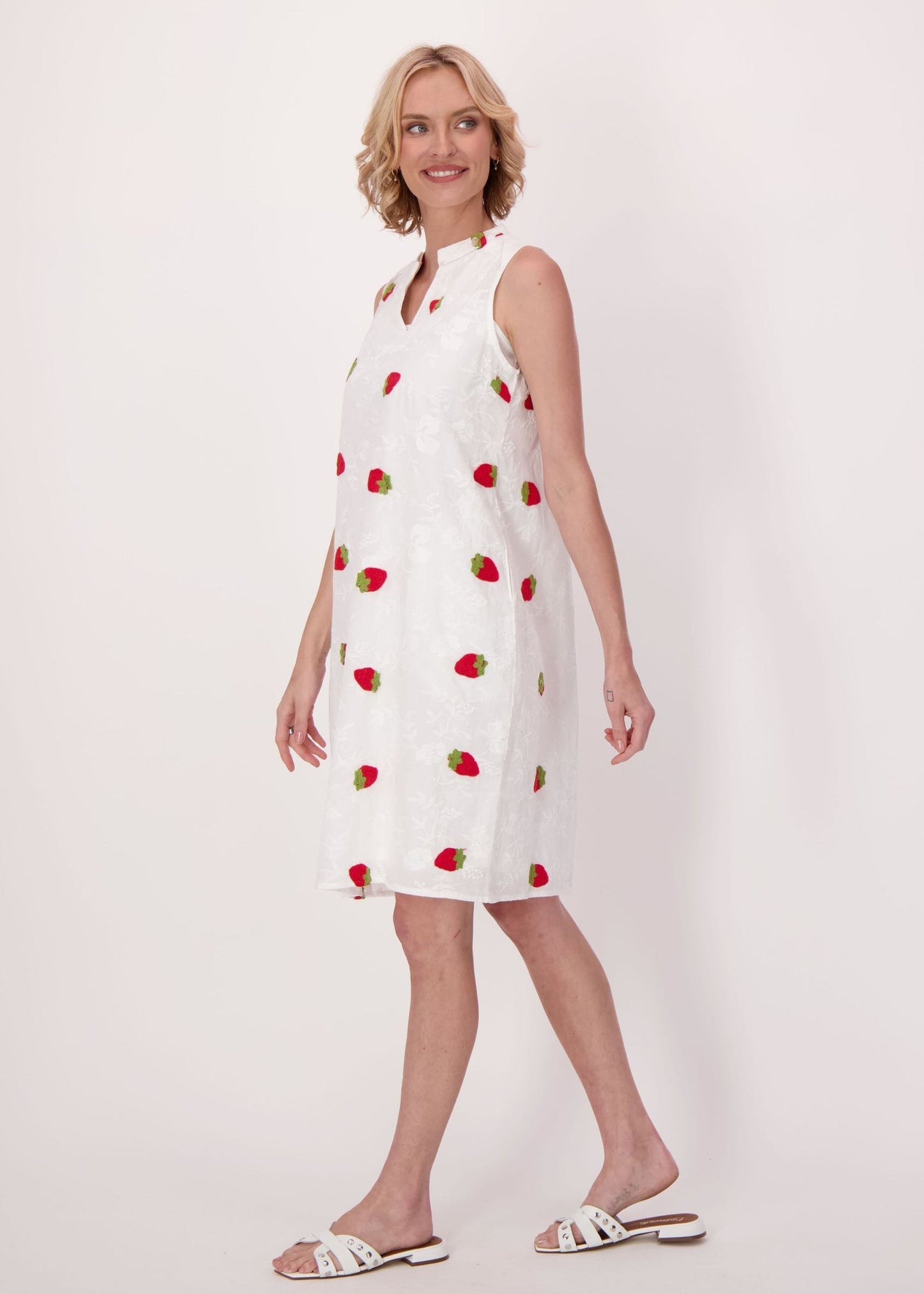 Gabby Isabella - Strawberries Jacquard Cotton Dress - SALE