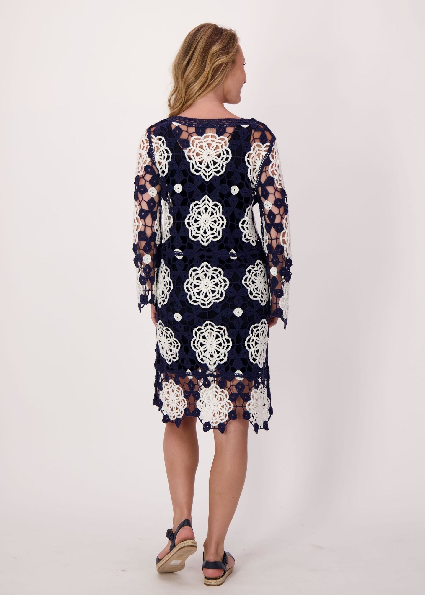 Gabby Isabella - Crochet Bloom Sweater Dress - SALE