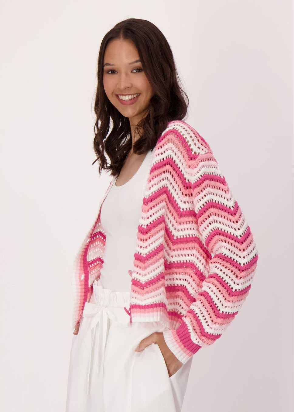 Gabby Isabella - Chevron V-Neck Cardigan - SALE