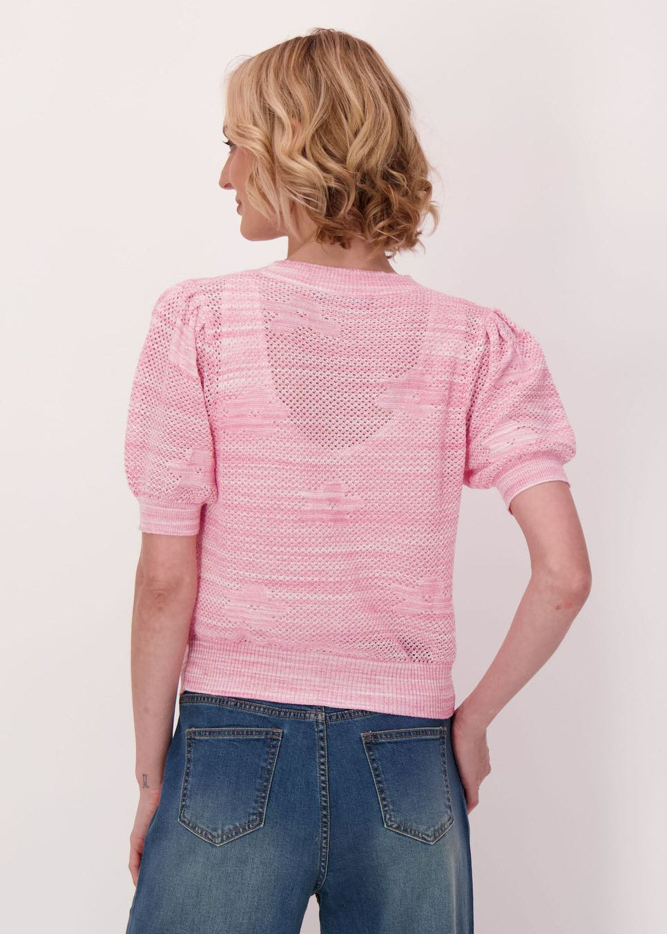 Gabby Isabella - Flower Applique Short Sleeve Cardigan - SALE
