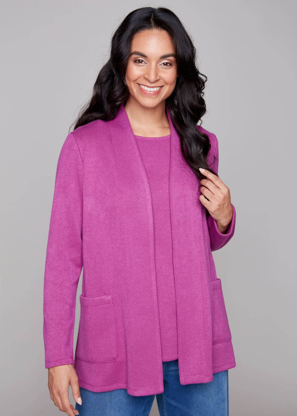 Compli K - Open Front Relaxed Cardigan - SALE