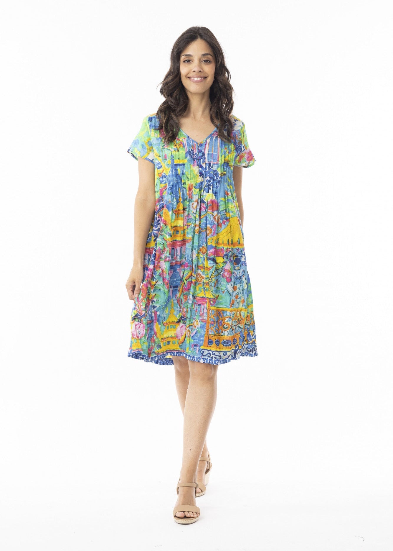 Orientique - Okayanna Short Sleeve Dress