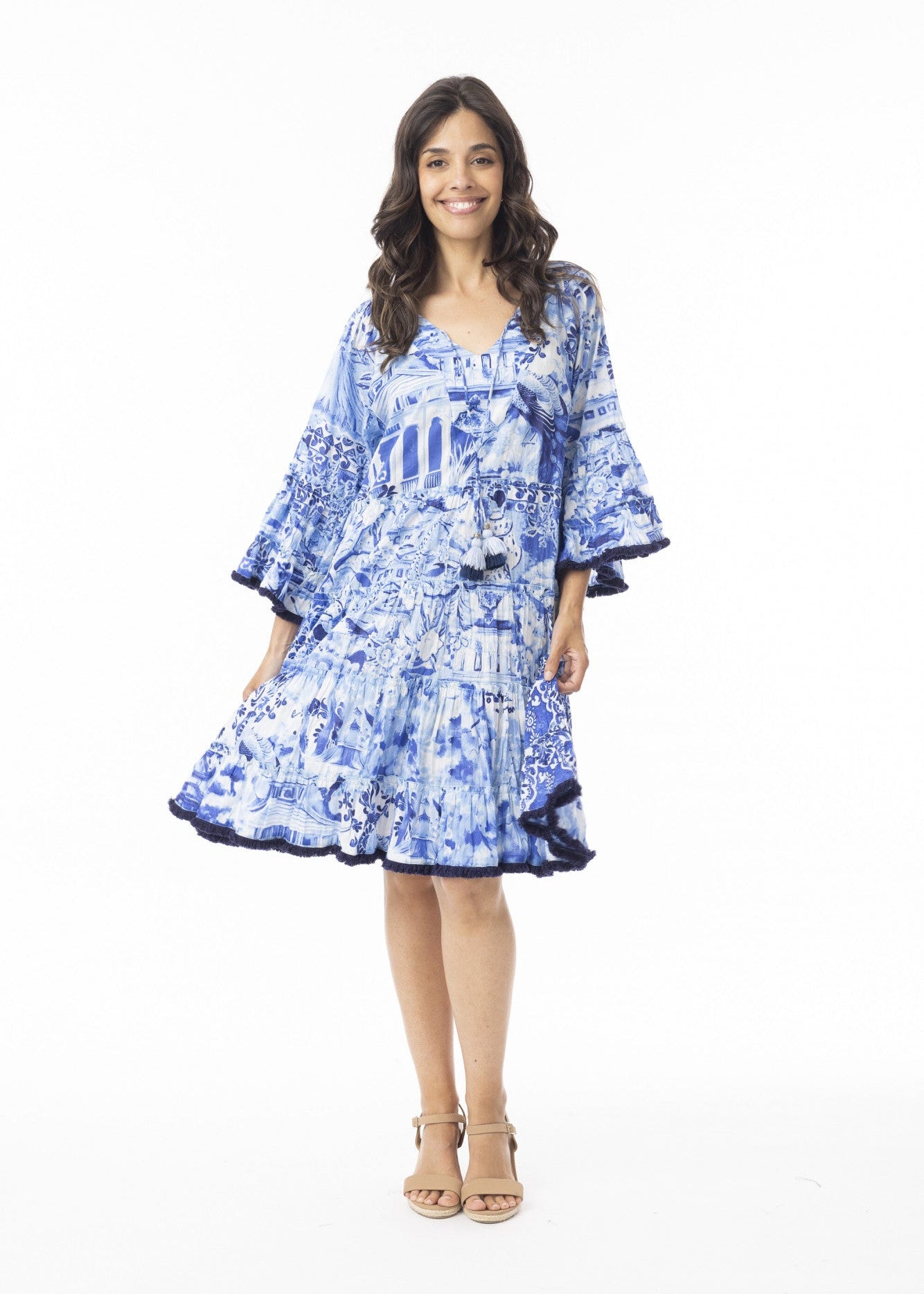 Orientique - Okayama Layers Frill Sleeve Dress