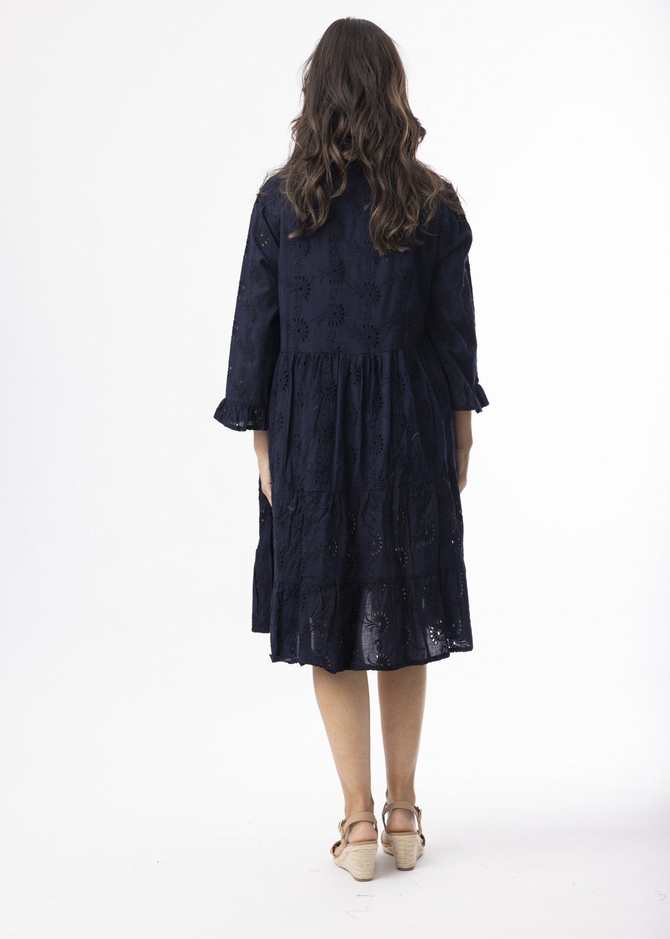 Orientique - Broderie Essentials Dress Frill Hem and Sleeves
