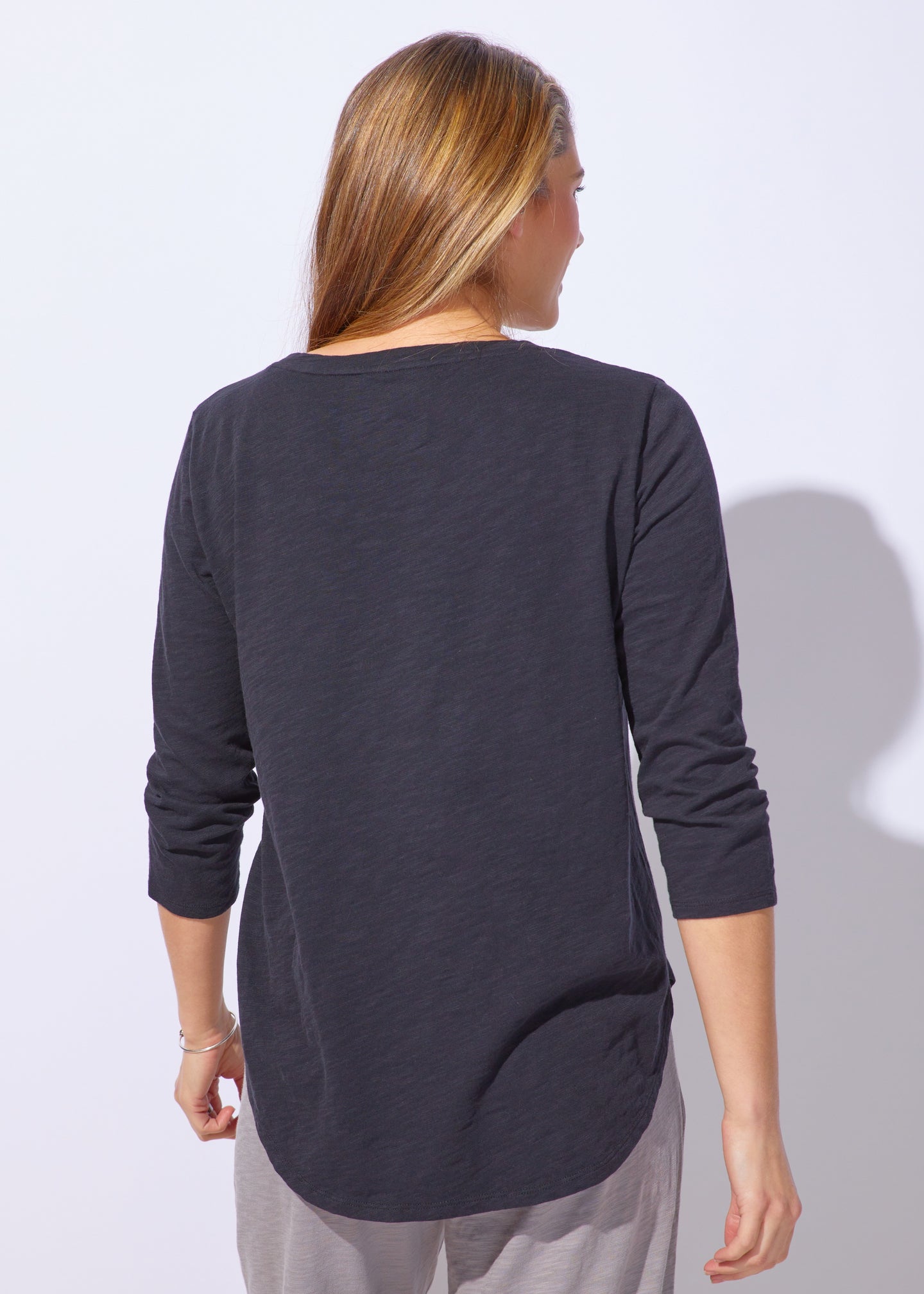 Escape - High-low Tee Decoupage Flower