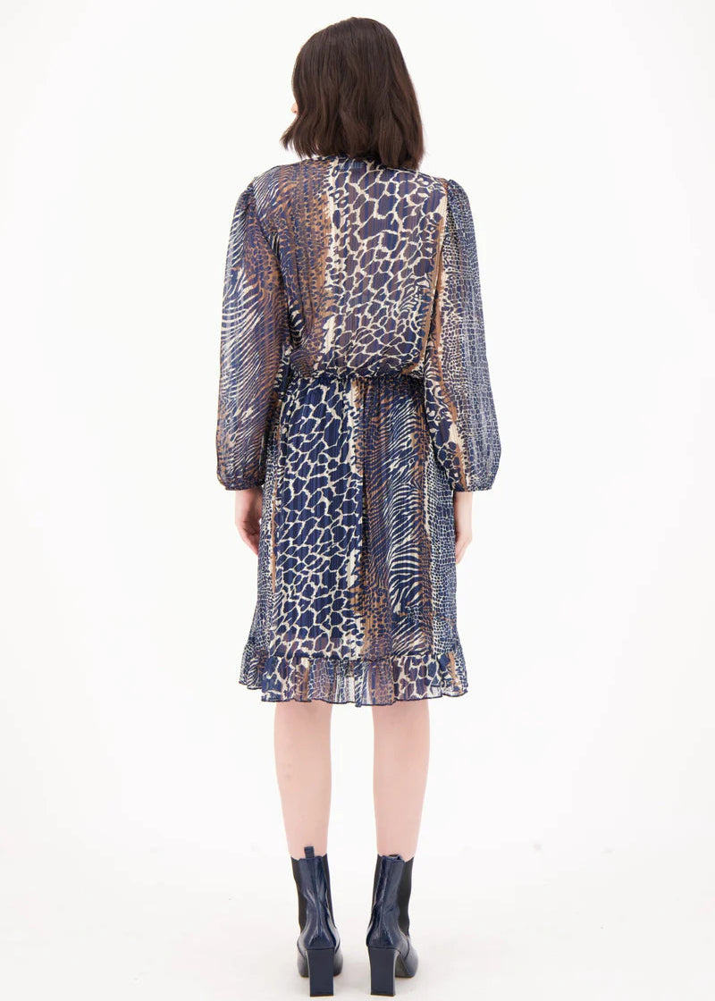 Spanner - Animal Print Ruffle Dress - SALE