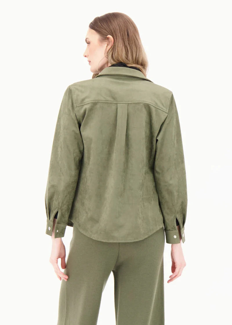 Spanner - Faux Suede Shirt Jacket - SALE