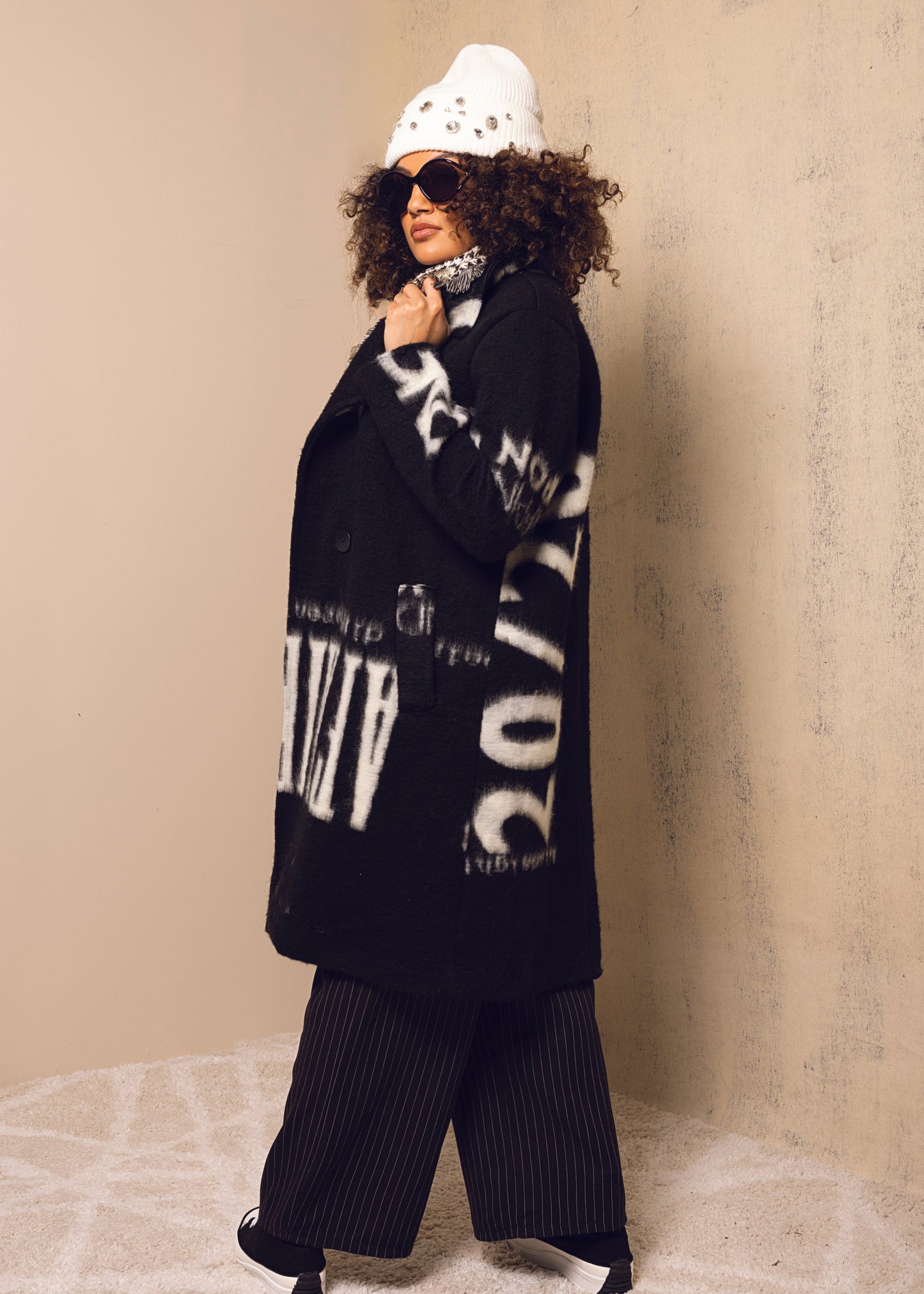 Eternelle - Modern Motif Coat - SALE