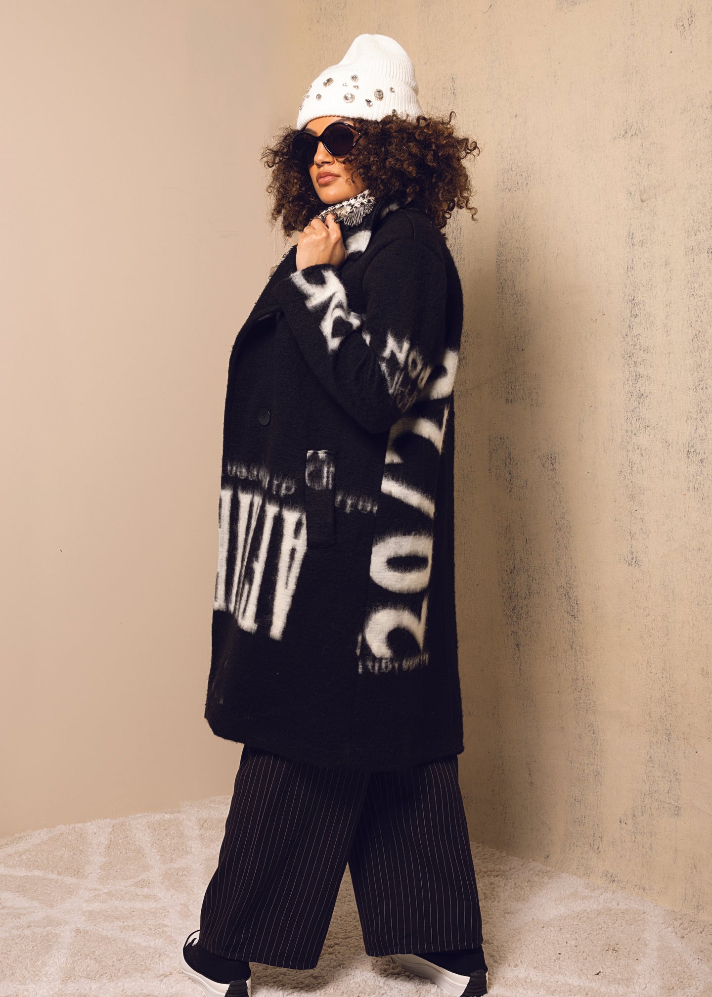 Eternelle - Modern Motif Coat - SALE