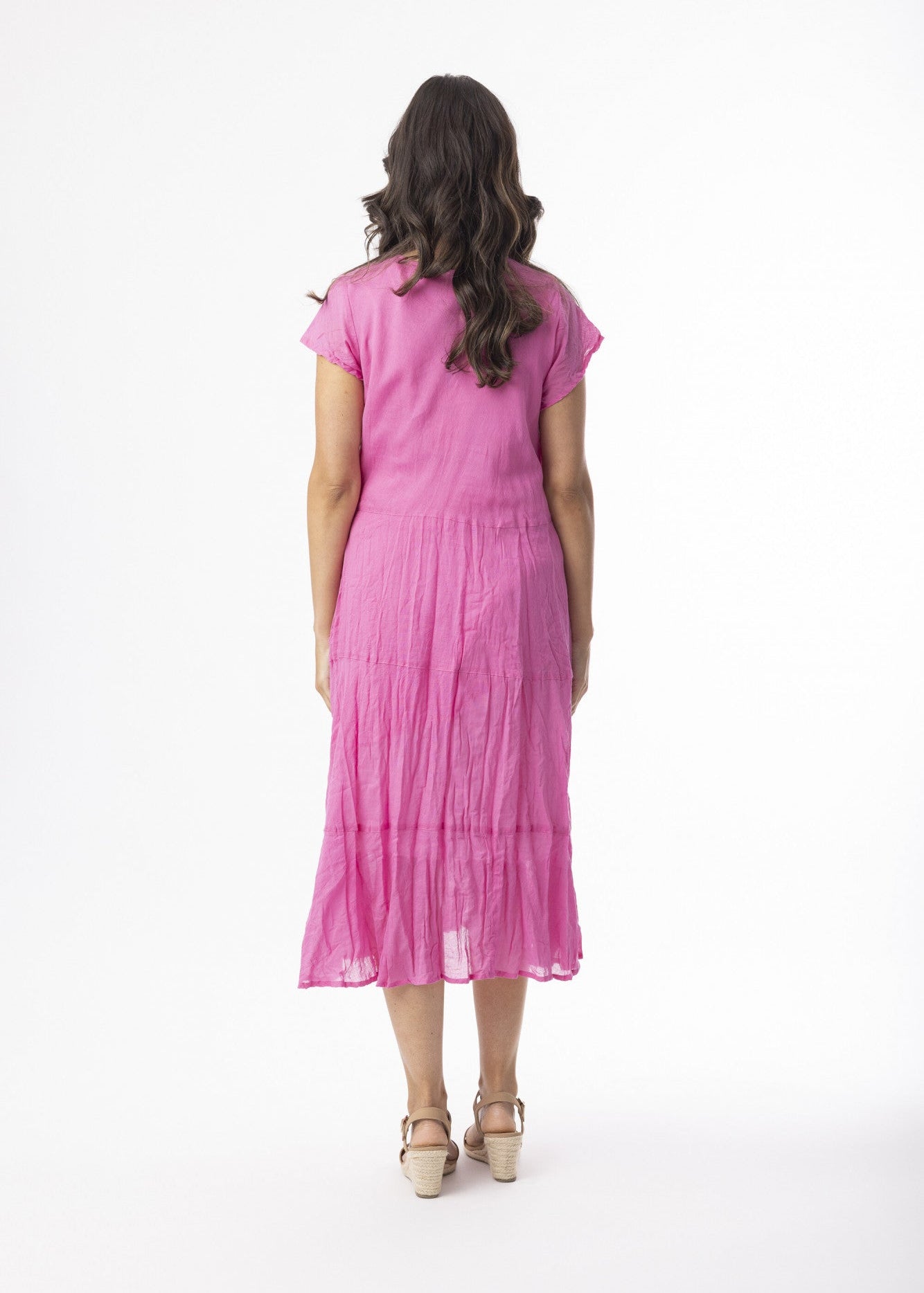 Orientique - Cotton Gauze Essentials Dress Bias Pockets