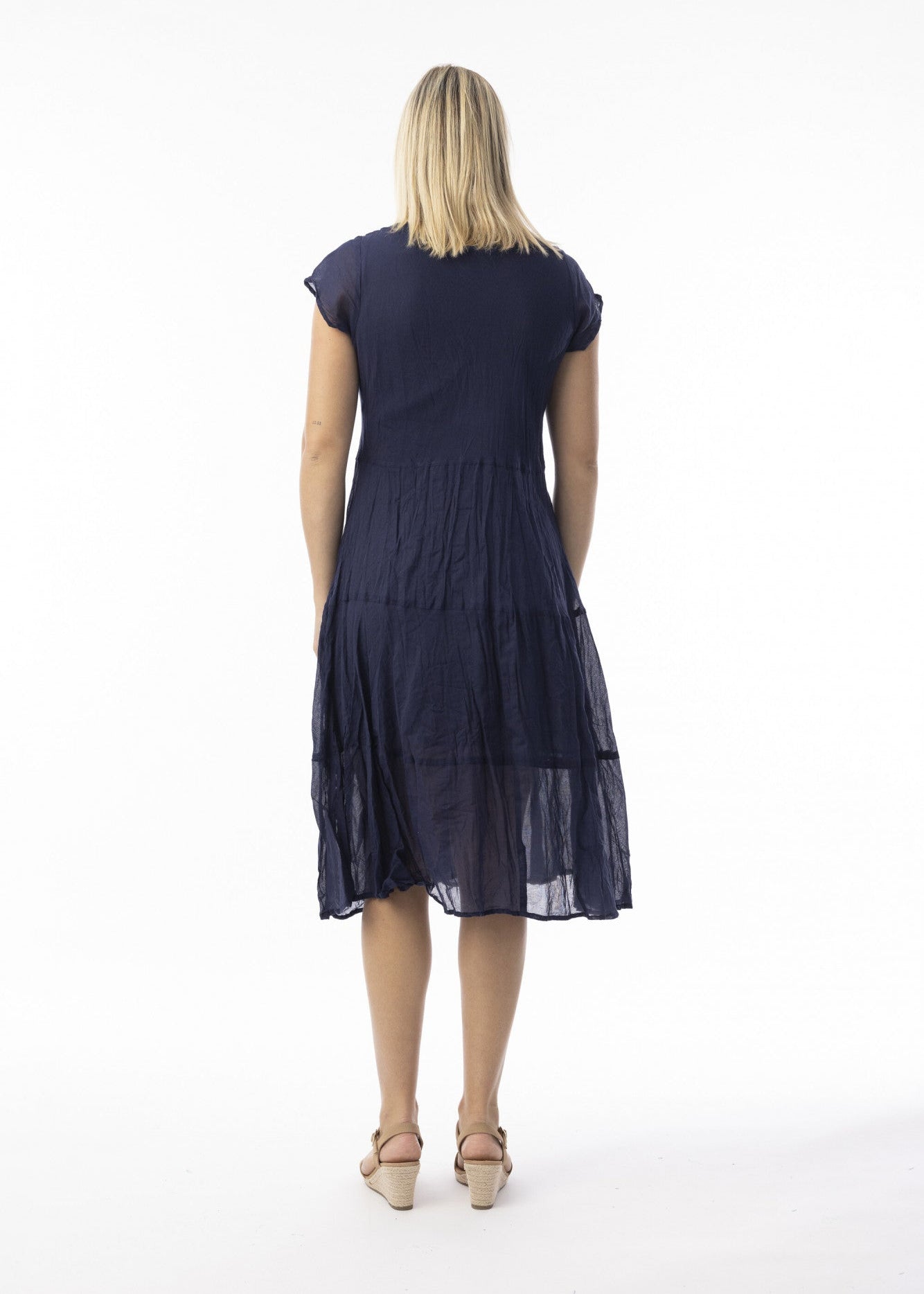 Orientique - Cotton Gauze Essentials Dress Bias Pockets