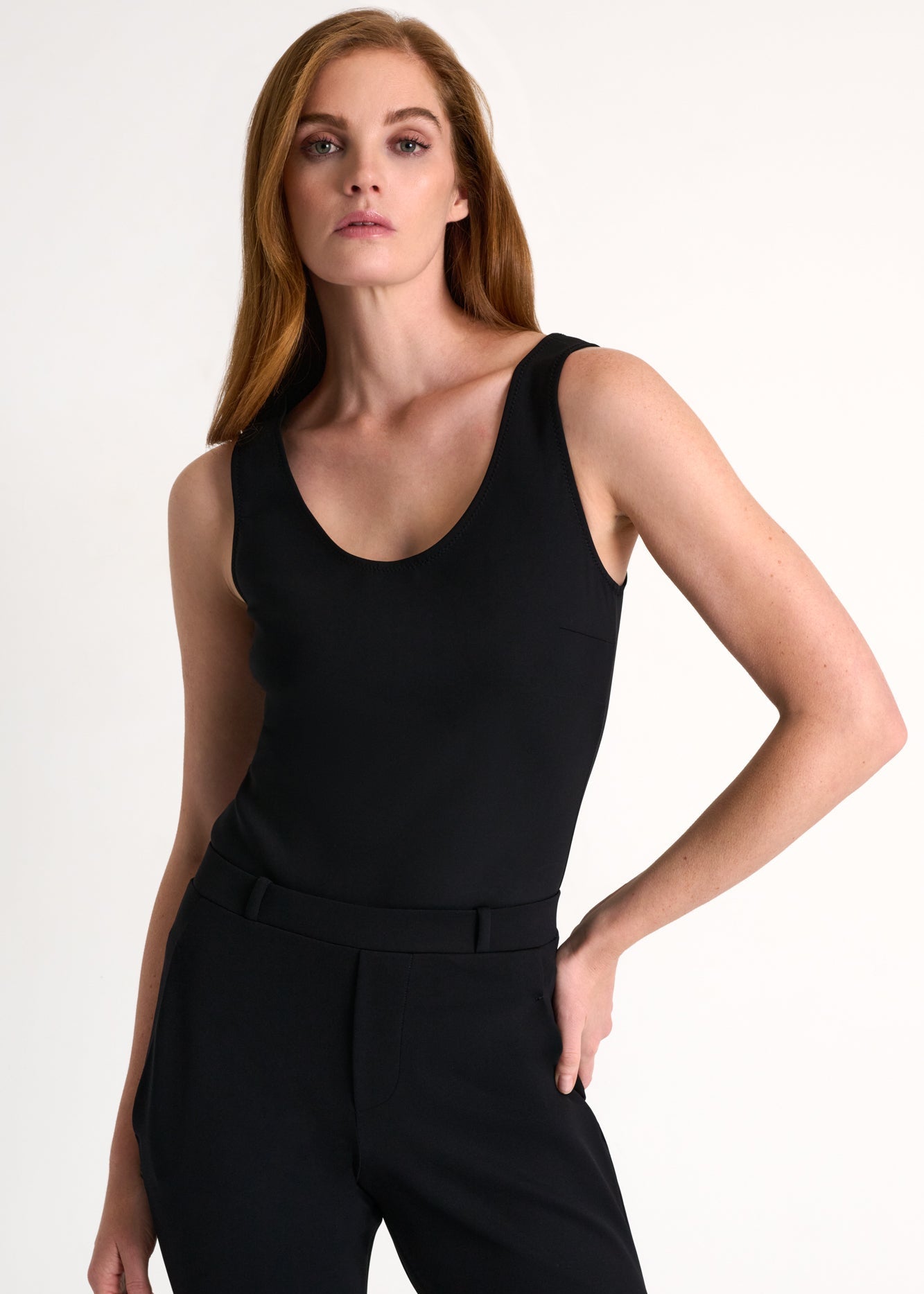 SHAN - Wide Strap Jersey Top - Online Exclusive