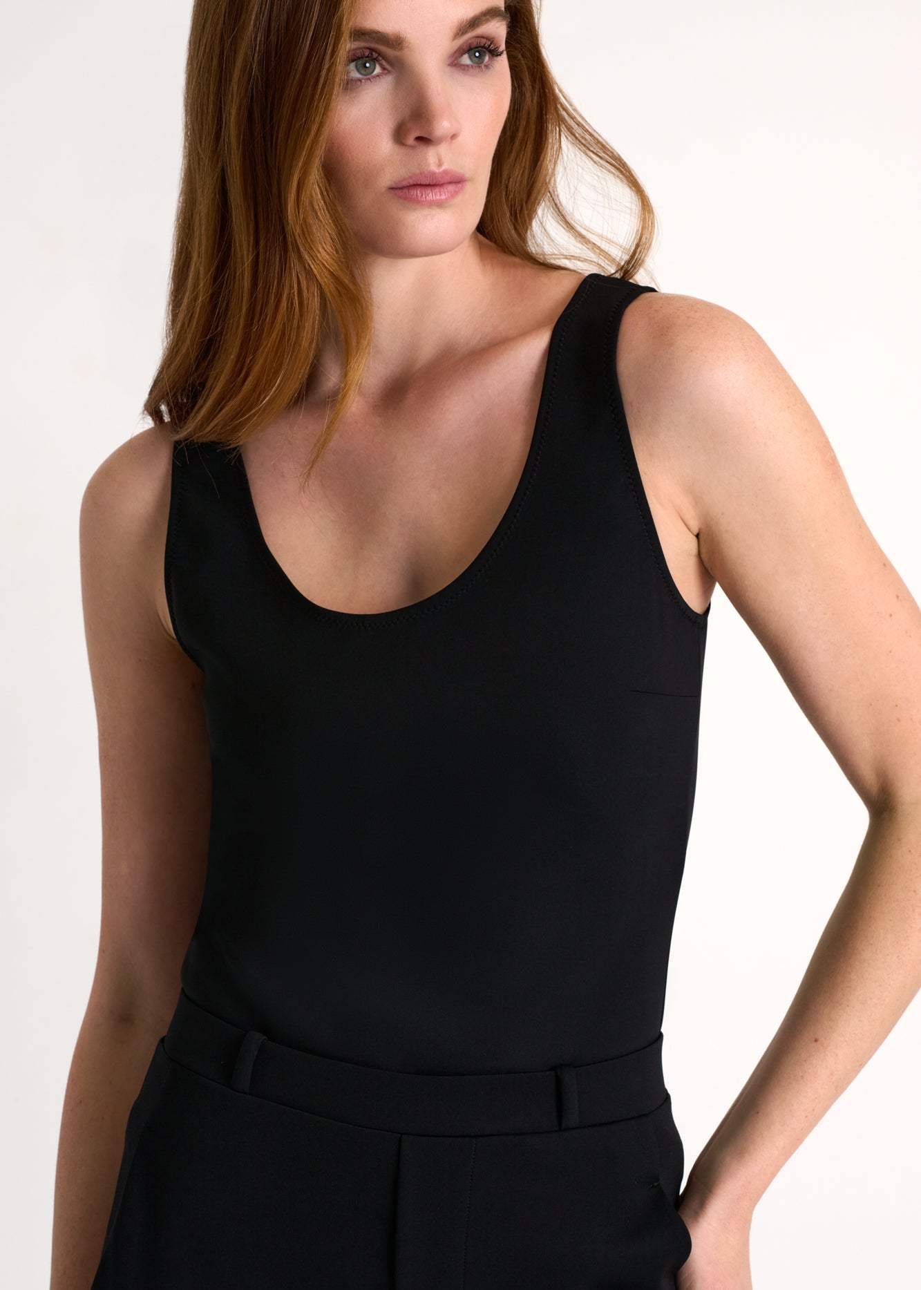 SHAN - Wide Strap Jersey Top - Online Exclusive