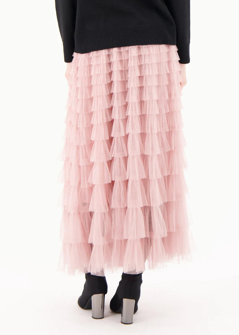 Gabby Isabella - Multilayer Ruffle Tulle Long Skirt - SALE