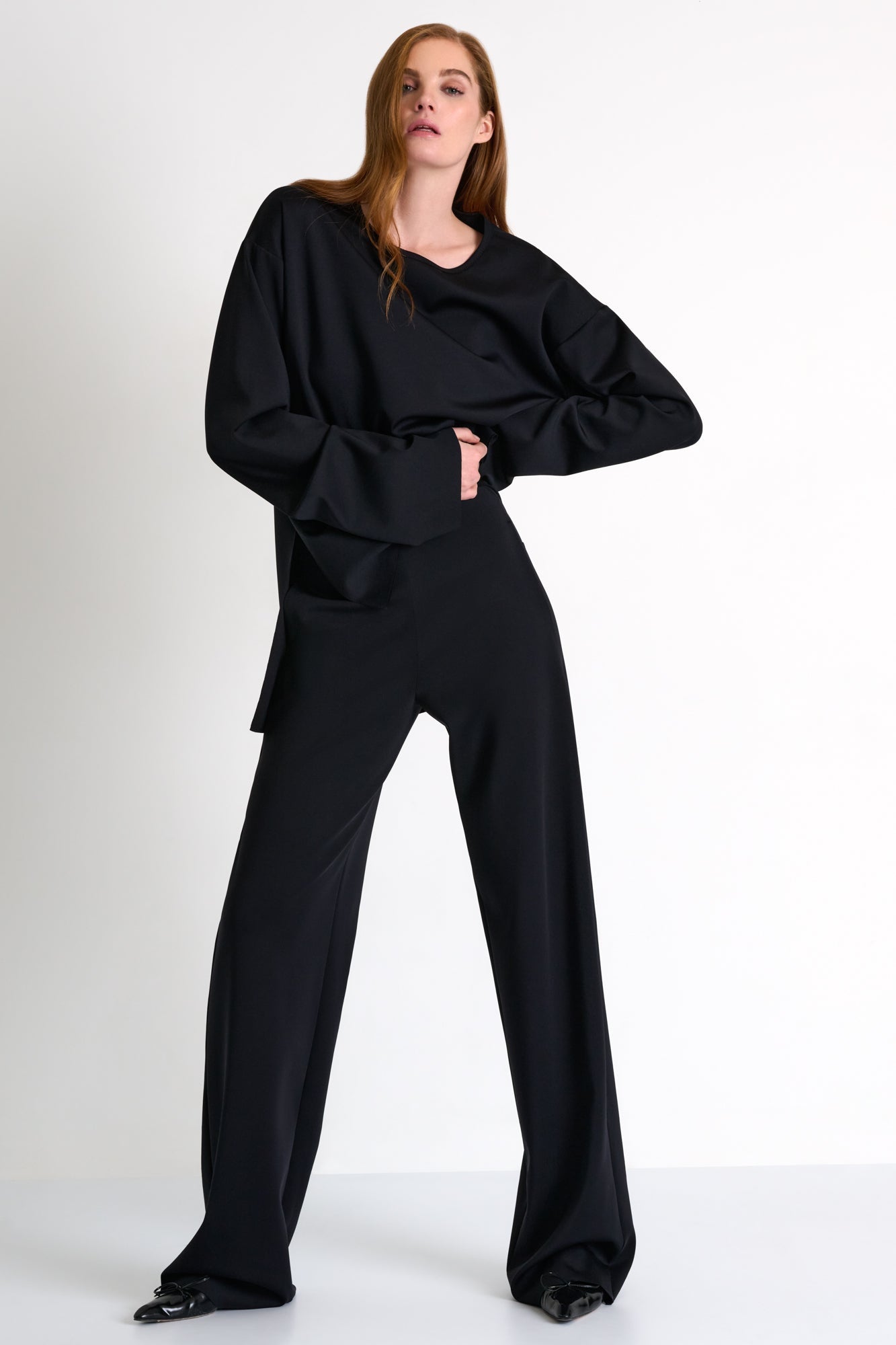 SHAN - Tailored Wide-leg Pants - Online Exclusive
