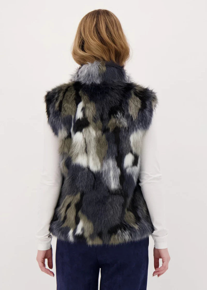 Gabby Isabella - Multicolour Faux Fur Vest - SALE