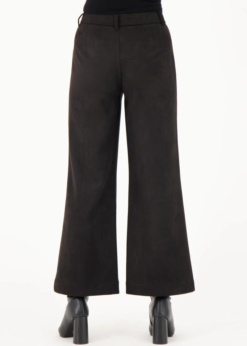Gabby Isabella - Heart Chain Pocket Faux Suede Pant - SALE