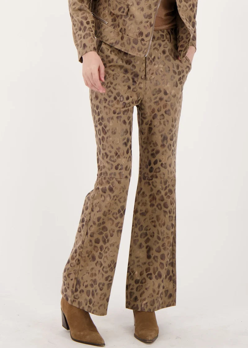 Gabby Isabella - Subtle Vegan Metallic Leopard Pant