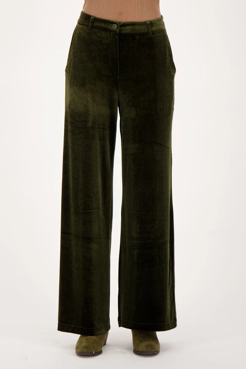 Gabby Isabella - Velvet Straight Leg Pant