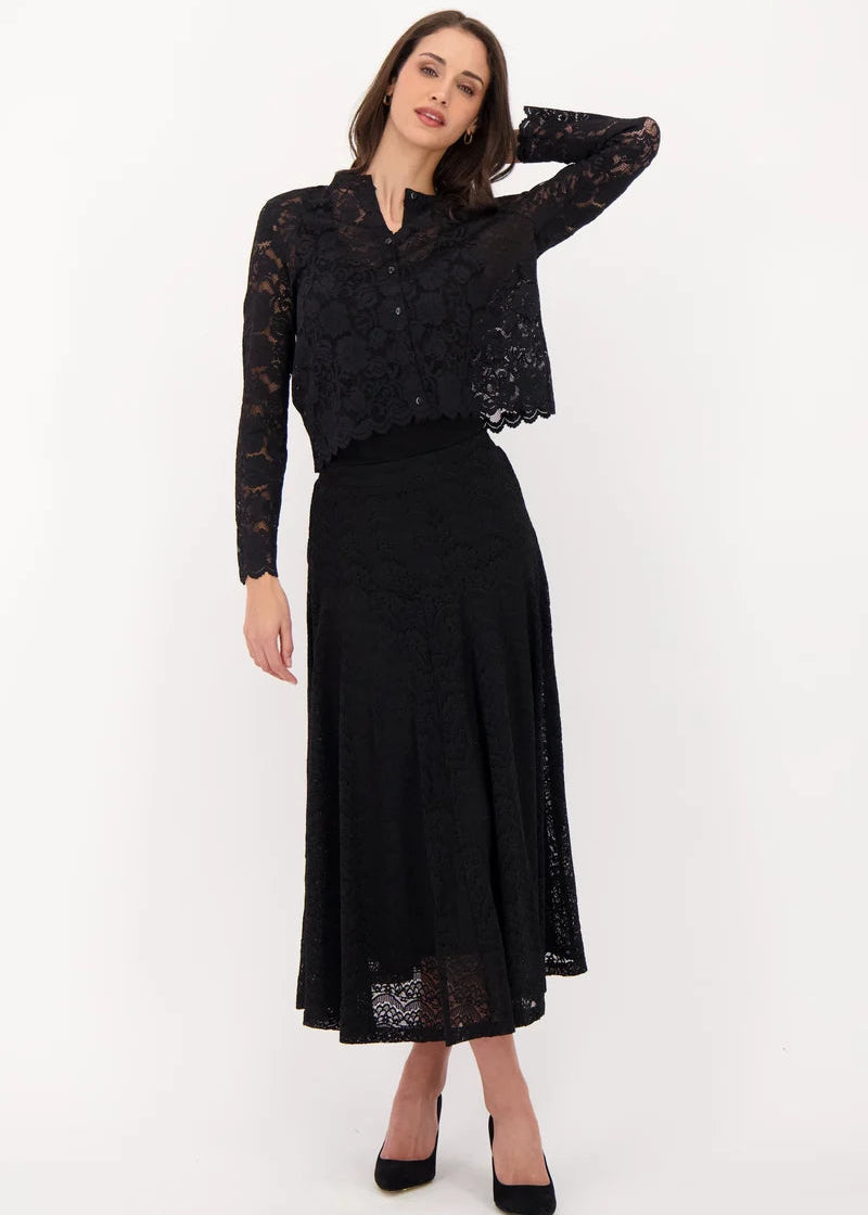 Gabby Isabella - Spandex Lace Cardigan