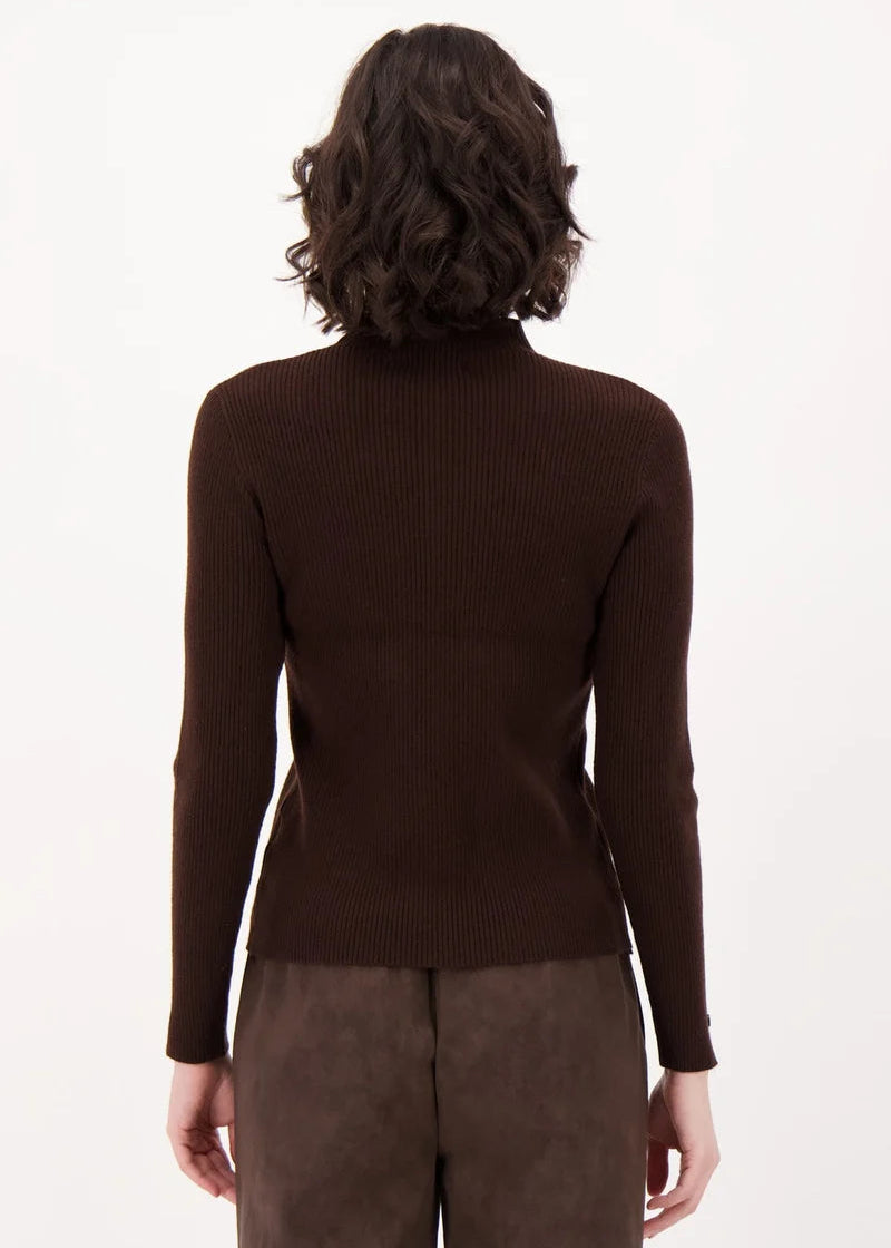 Spanner - Front Button And Lace Trim Top