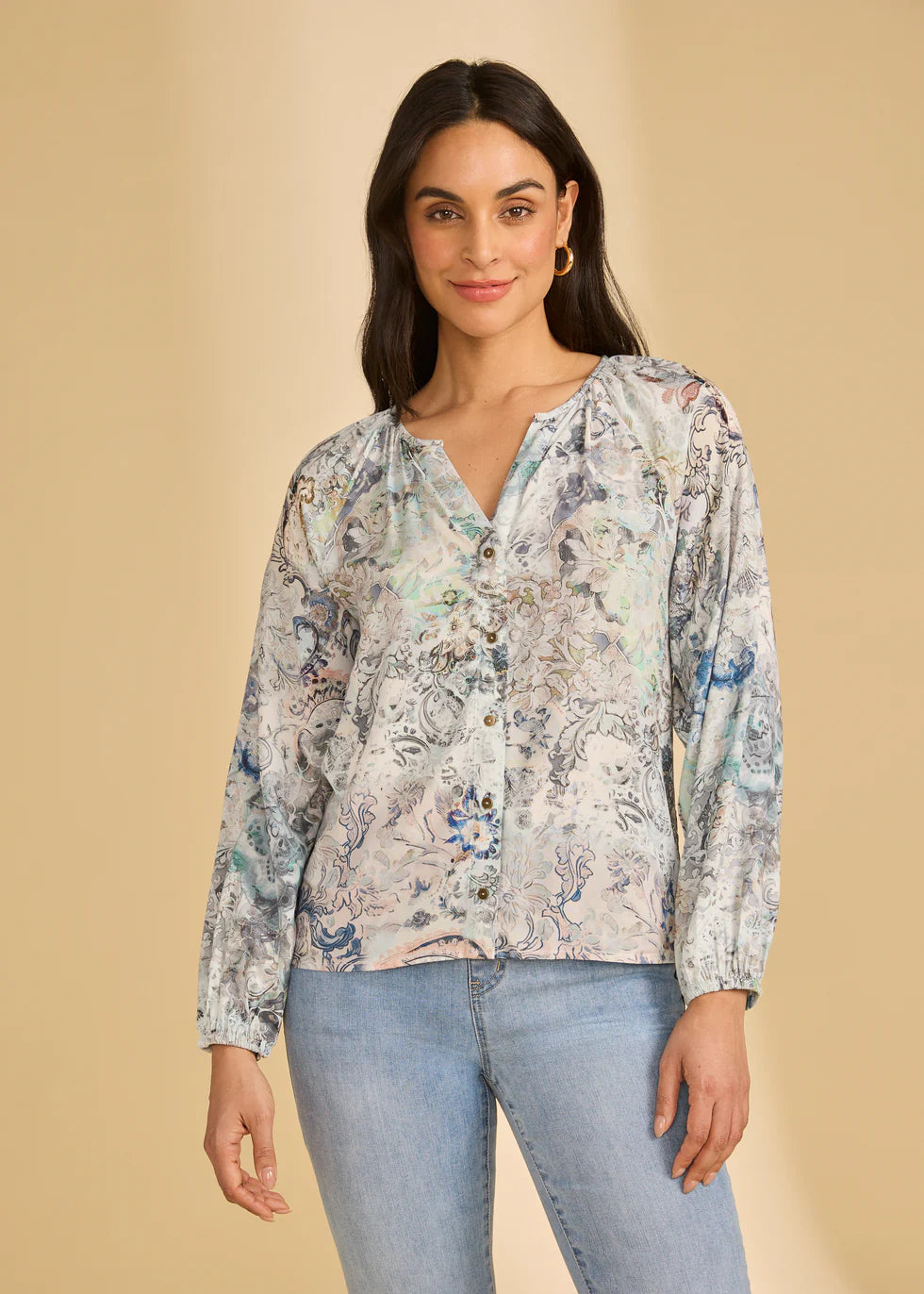 French Dressing Jeans - Long Sleeve Printed Narnia Shirt - SALE - ONLINE EXCLUSIVE