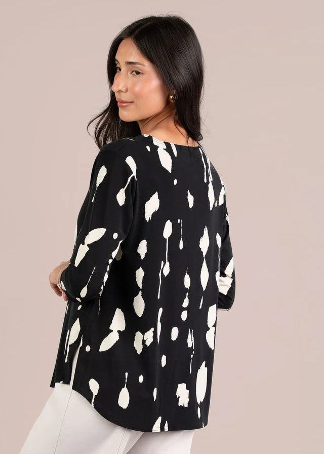 Sympli - 3/4 Sleeve Go To Classic Tee Print