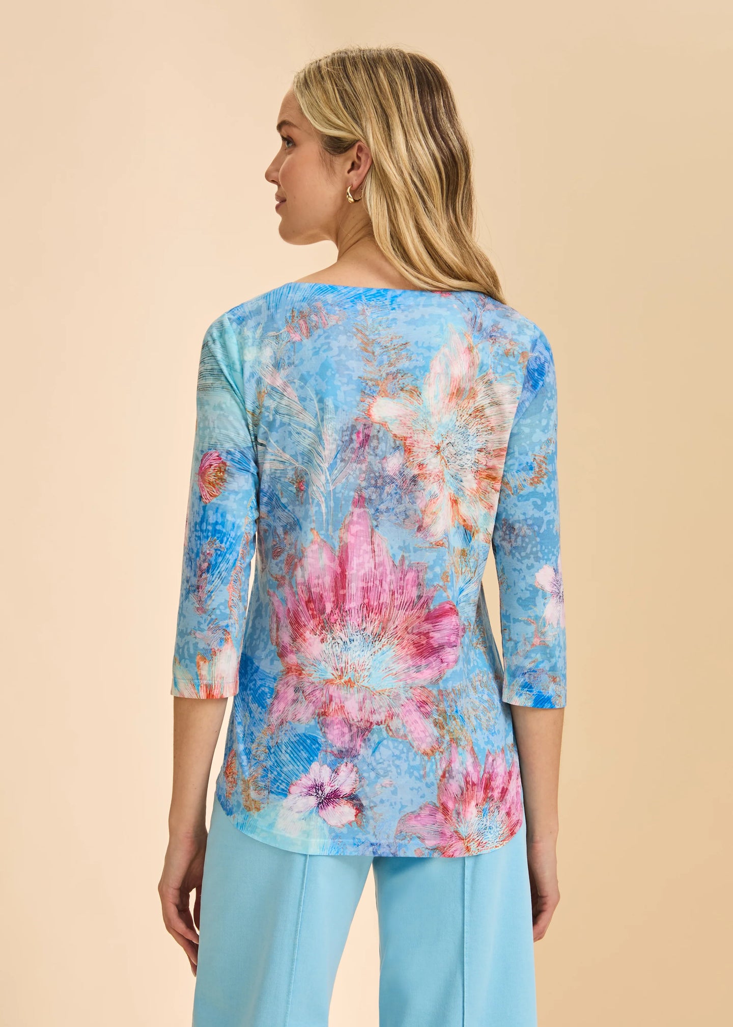 French Dressing Jeans - 3/4 Sleeve Scoop Neck Top - SALE - ONLINE EXCLUSIVE