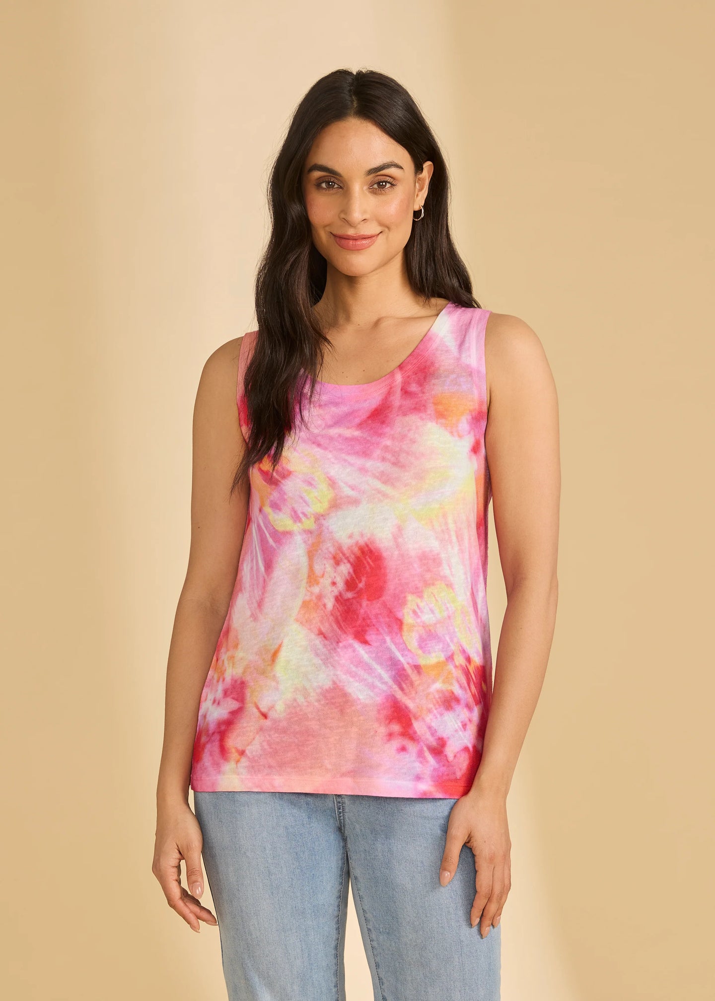 French Dressing Jeans - Sleeveless Scoop Neck Bloom Top - SALE - ONLINE EXCLUSIVE