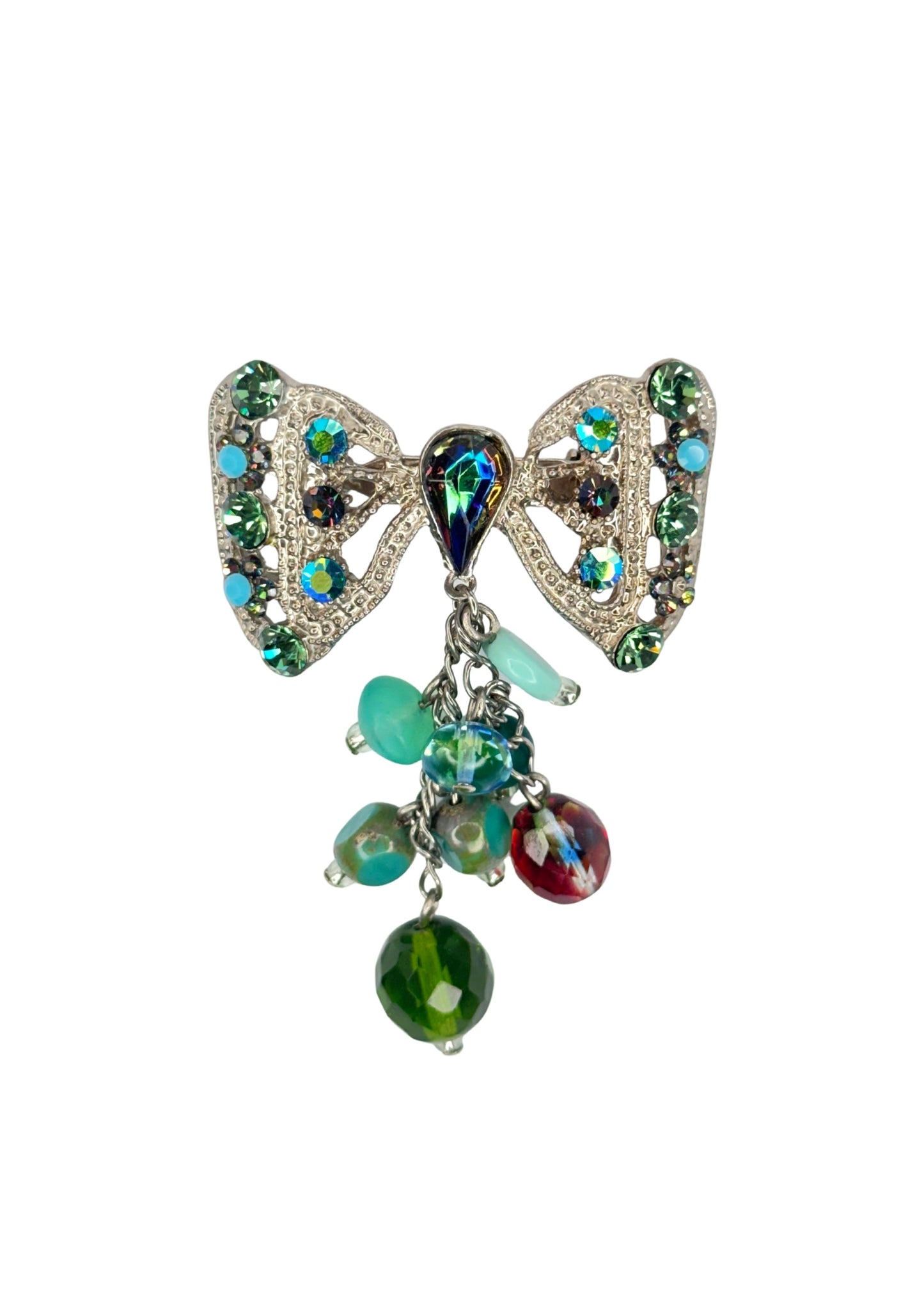 Merx - Crystal Bow Brooch