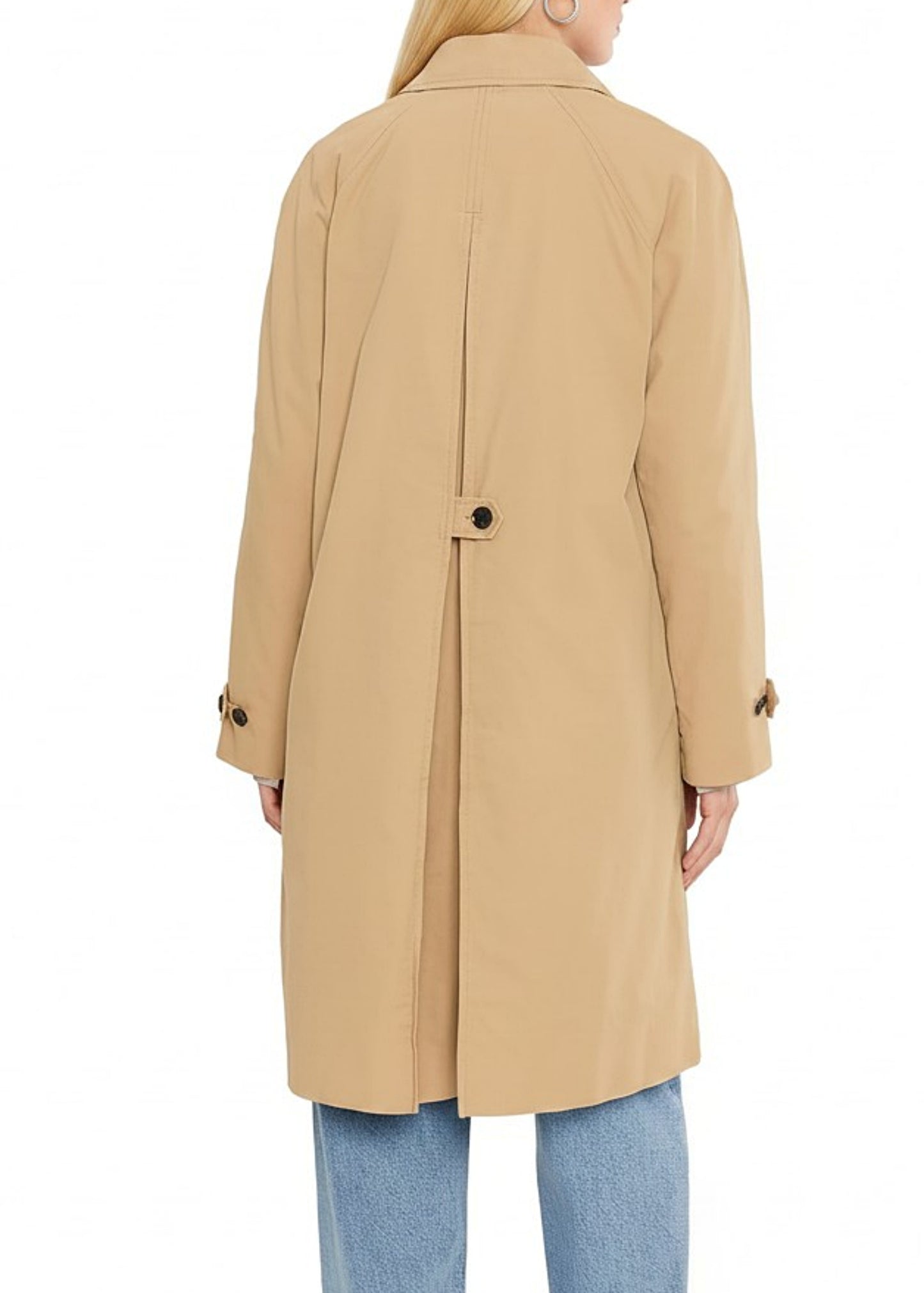 Liverpool - Raglan Sleeve Rain Coat With Pleat Back