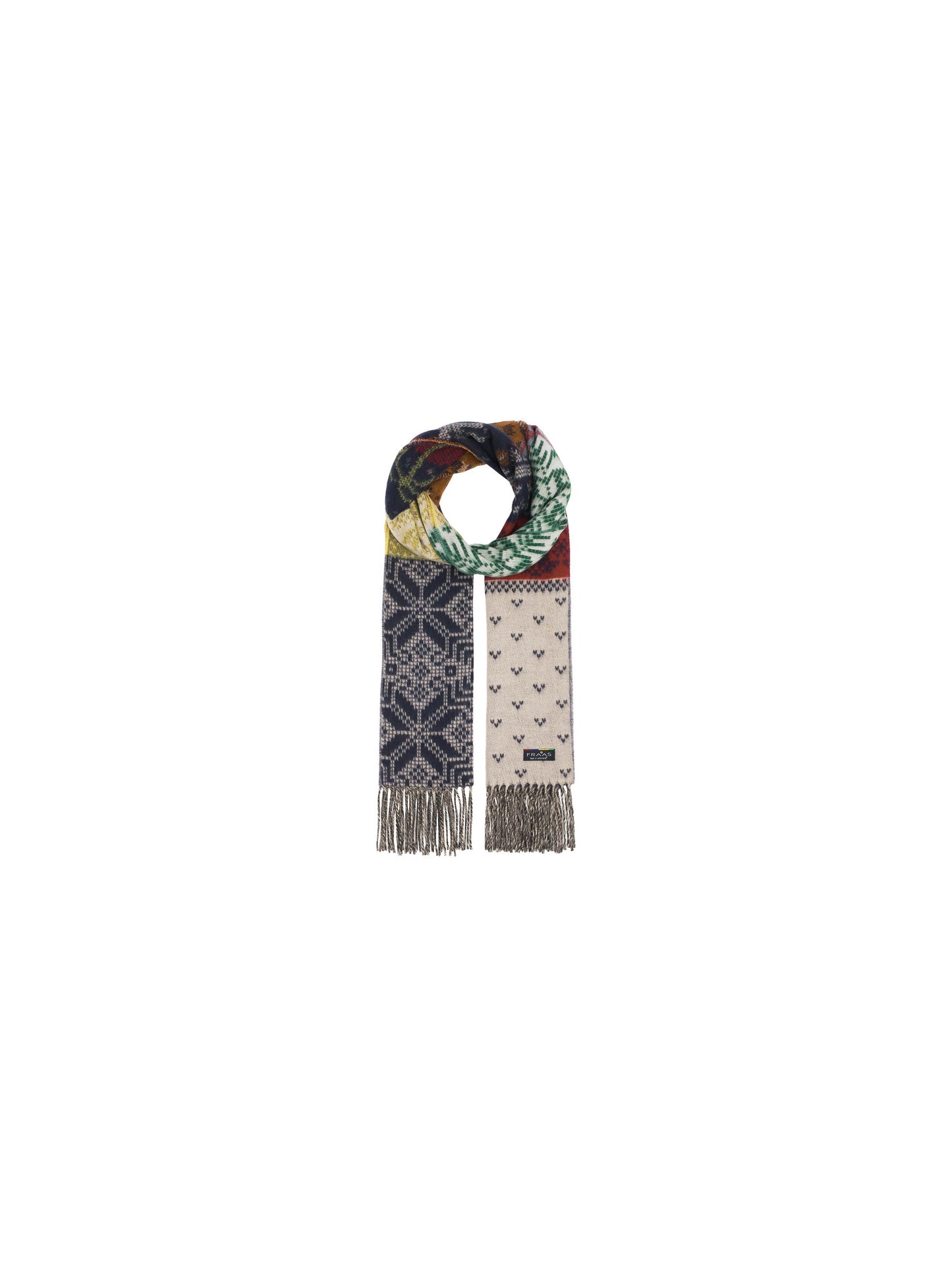V Fraas - Cashmink-Scarf With a Mix of Wintery Patterns