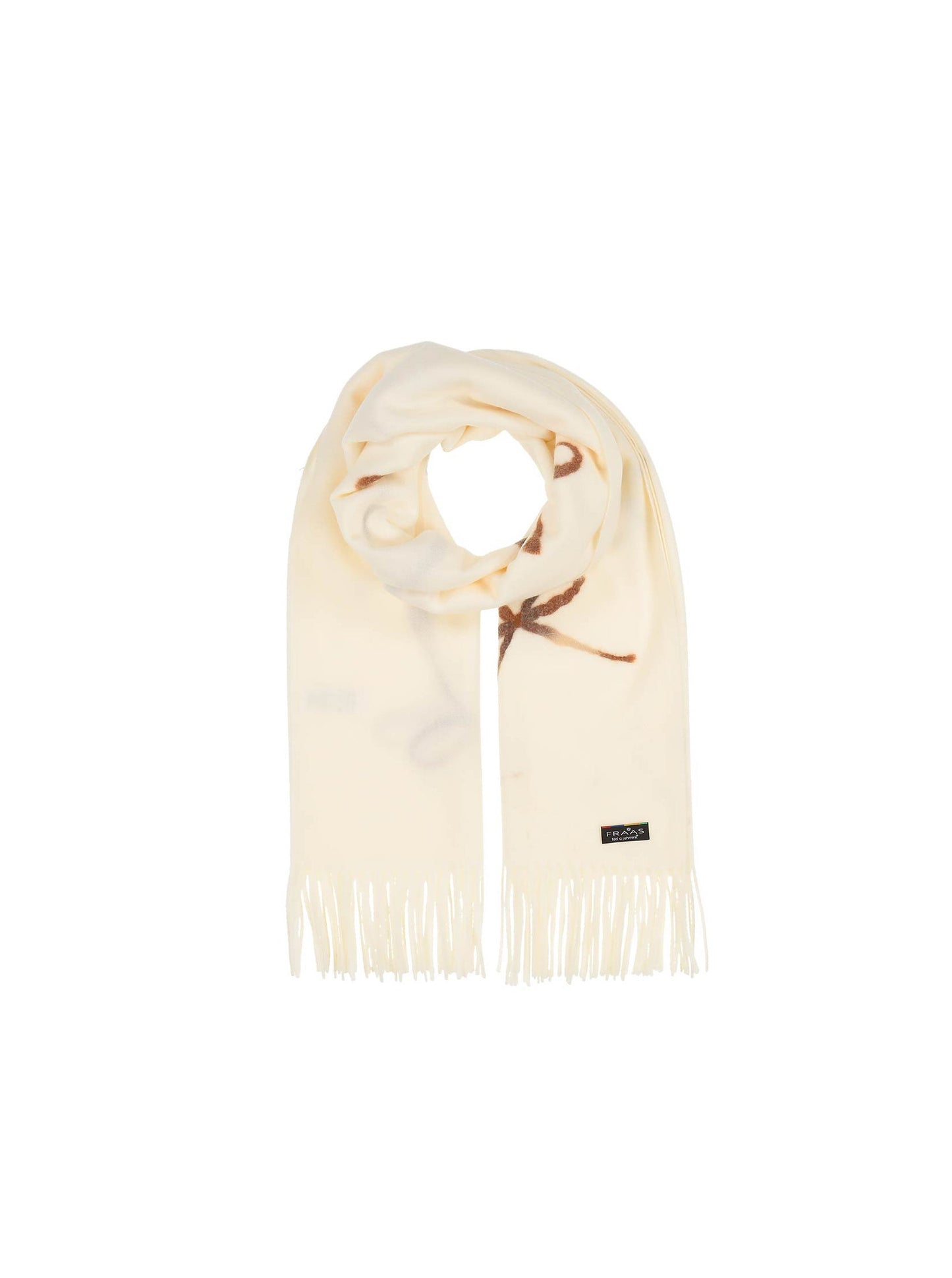 V Fraas - Cashmink Stole With Embroidered Bows