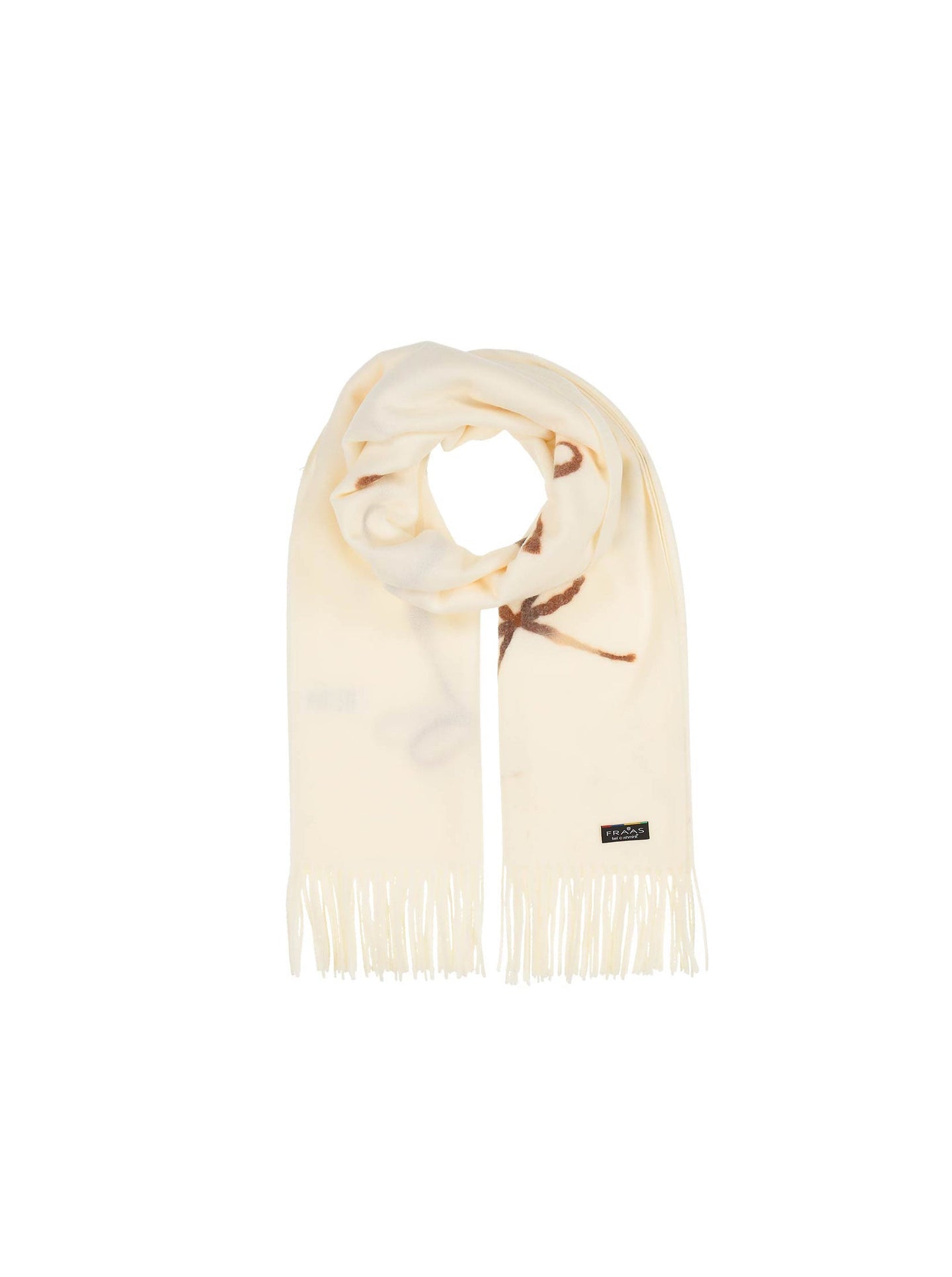 V Fraas - Cashmink Stole With Embroidered Bows