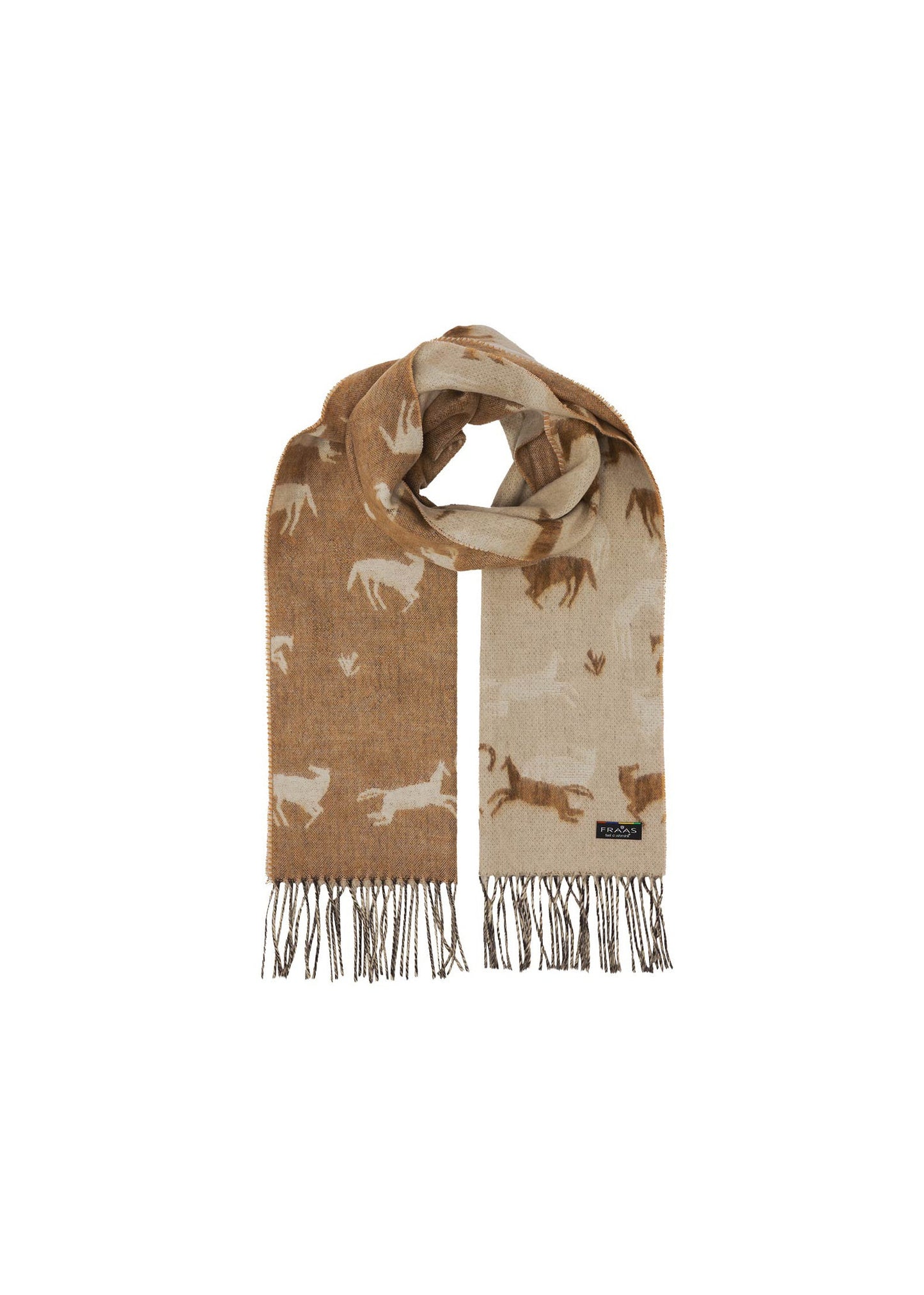 V Fraas - Cashmink-Scarf With a Horse Design